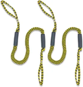 2 Pack Boat Bungee Dock Lines Marine Rope, Boat Tie Off Rope Jet Ski Accessories