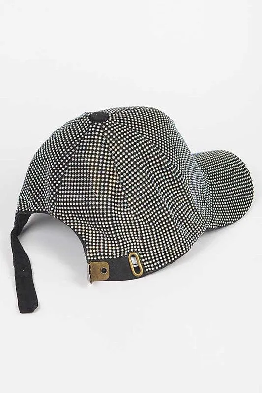 AB Rhinestone Iconic Baseball Cap