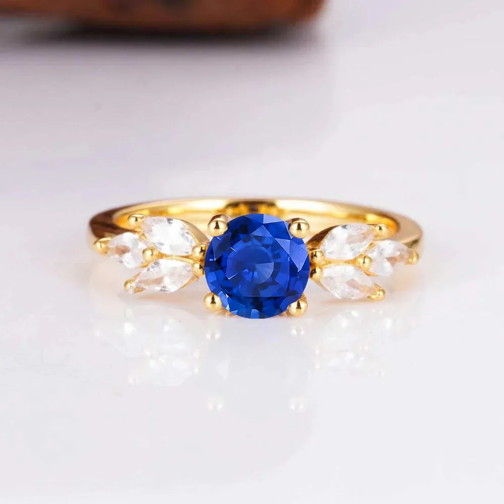 Ada Gemstone Ring Gold