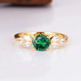 Ada Gemstone Ring Gold