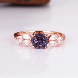 Ada Gemstone Ring Rose Gold