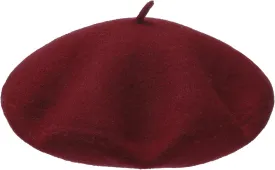 AWAYTR Wool French Beret Hats - Solid Color Artist Beret Hat for Women and Kids
