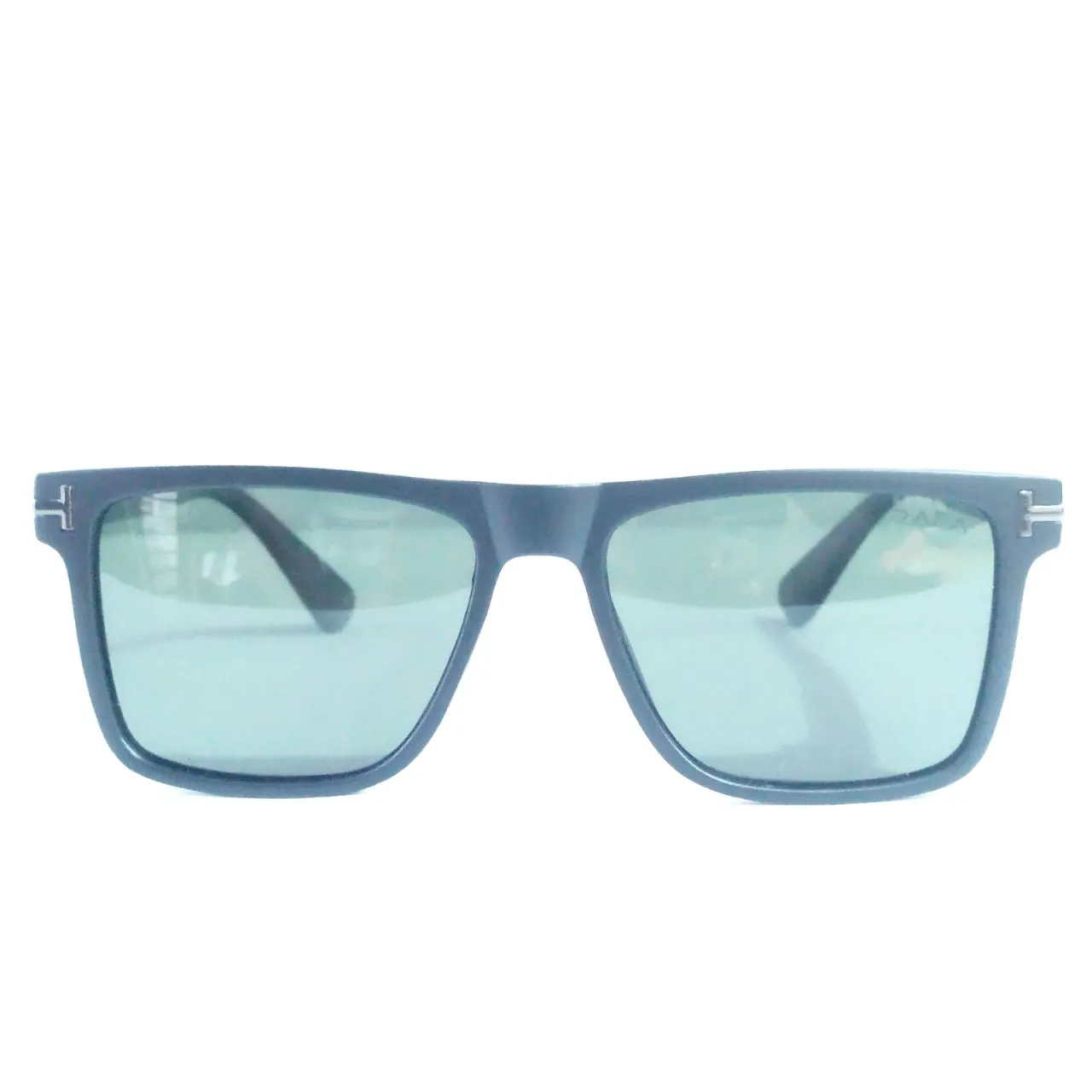 Black Frame Green Lens Classic Square Polarized Sunglasses for Men and Women