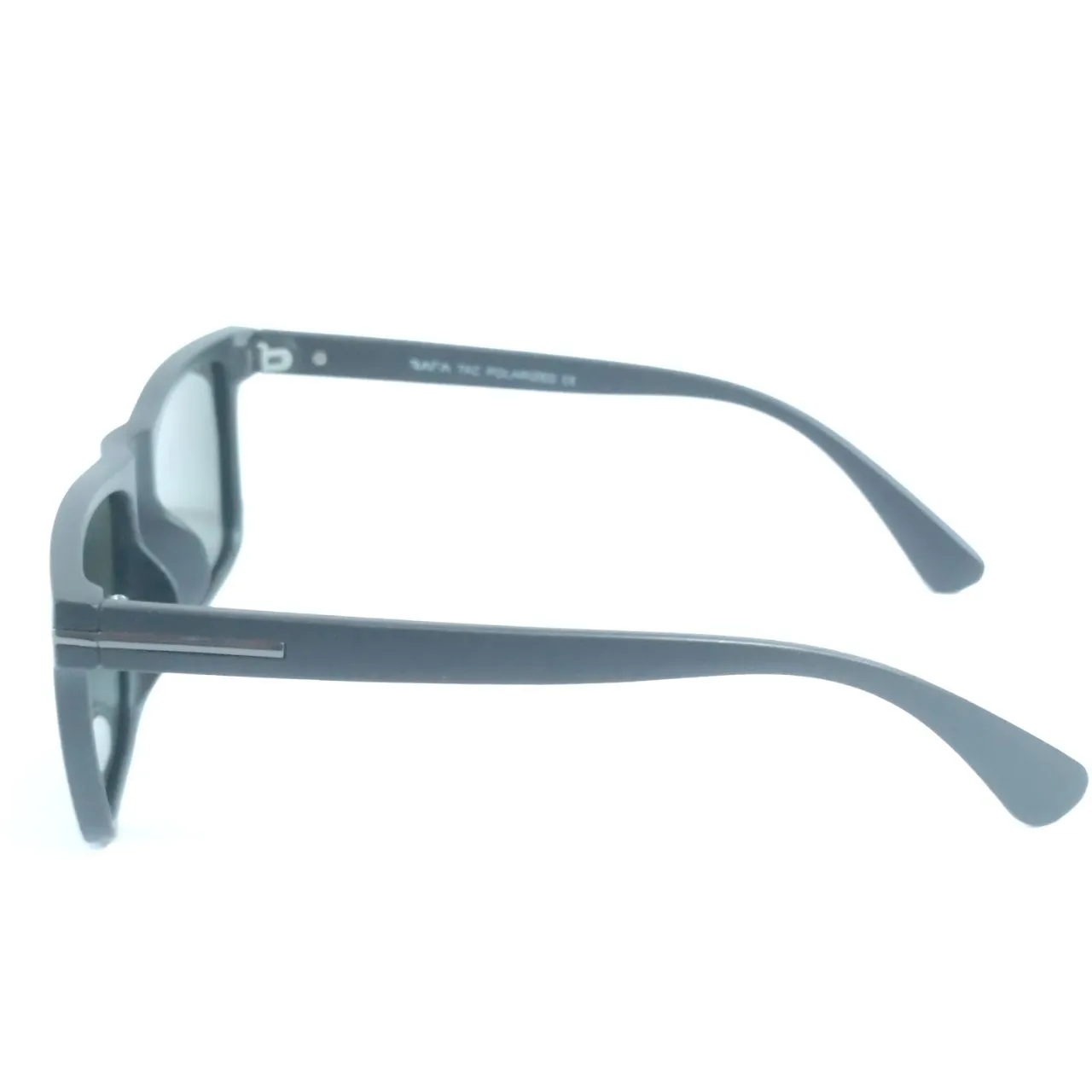 Black Frame Green Lens Classic Square Polarized Sunglasses for Men and Women