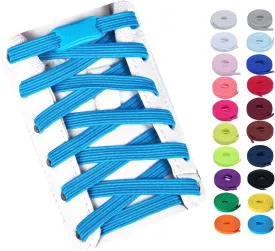 Booyckiy No Tie Elastic Shoelaces for Kids, Adults, Adjustable Tieless Shoe Lace