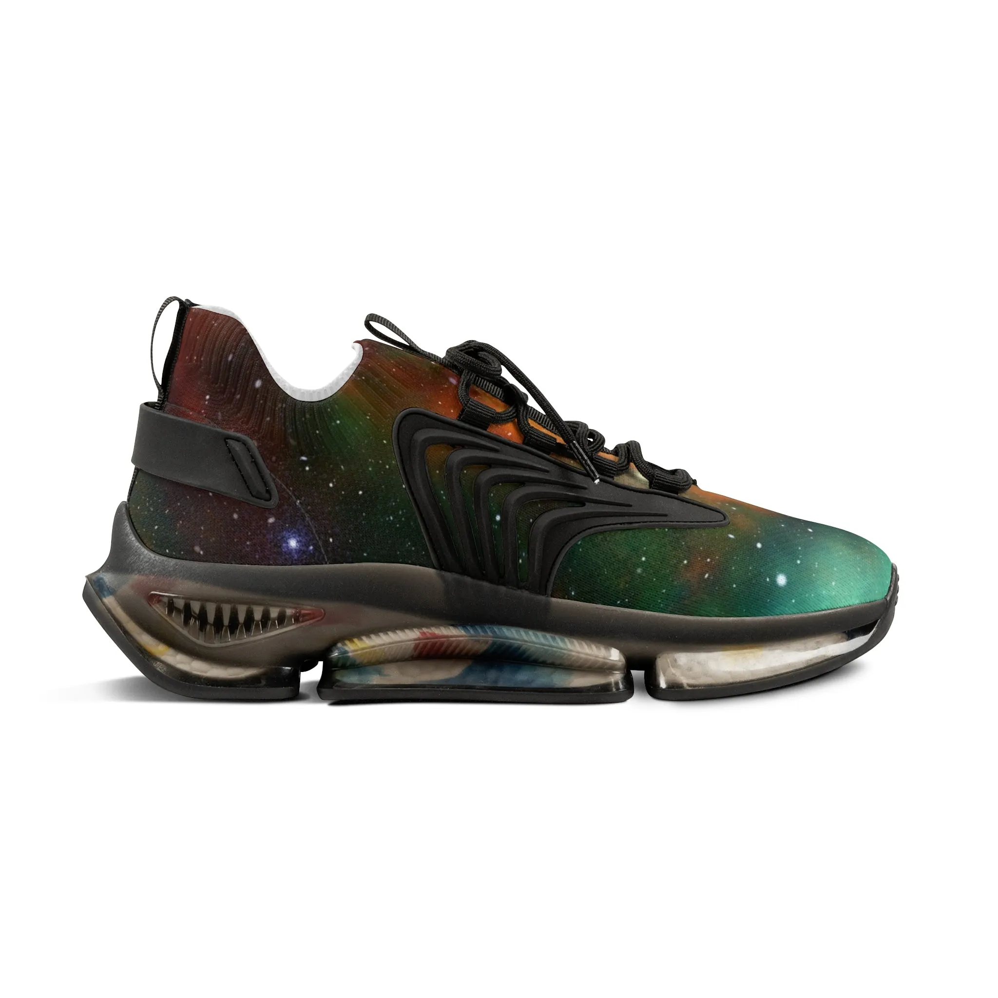 Colorful Galaxy Men's Mesh Sneakers, Galaxy Space Print Best Comfy Men's Mesh Sports Sneakers Shoes (US Size: 5-12)