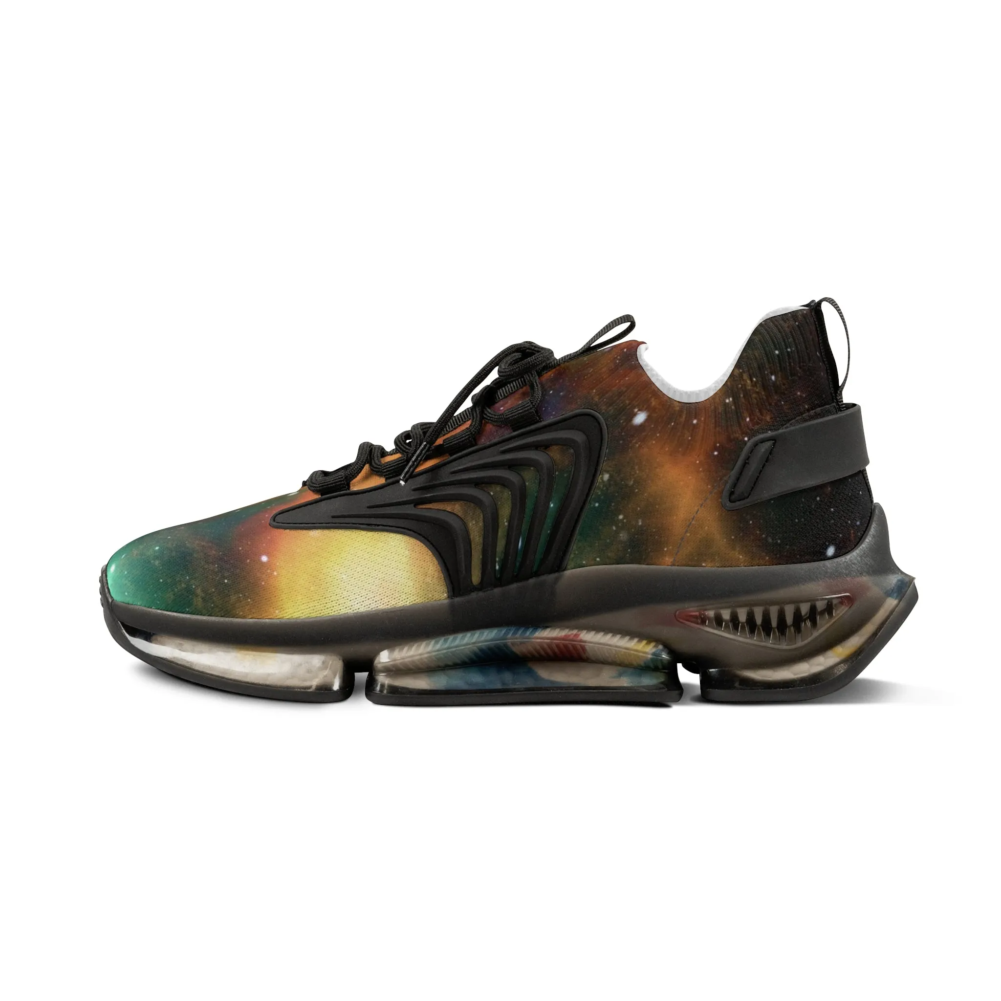 Colorful Galaxy Men's Mesh Sneakers, Galaxy Space Print Best Comfy Men's Mesh Sports Sneakers Shoes (US Size: 5-12)