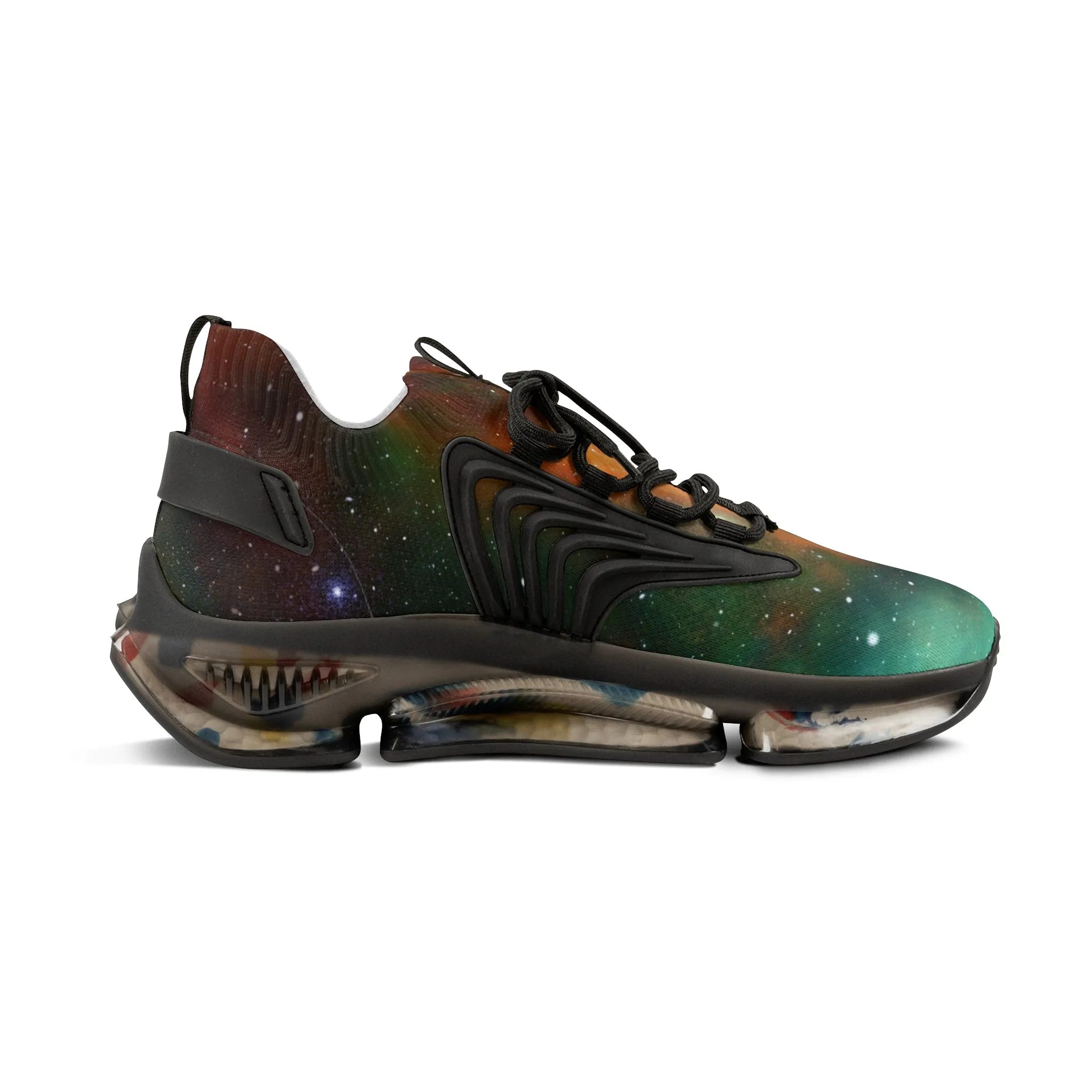 Colorful Galaxy Men's Mesh Sneakers, Galaxy Space Print Best Comfy Men's Mesh Sports Sneakers Shoes (US Size: 5-12)