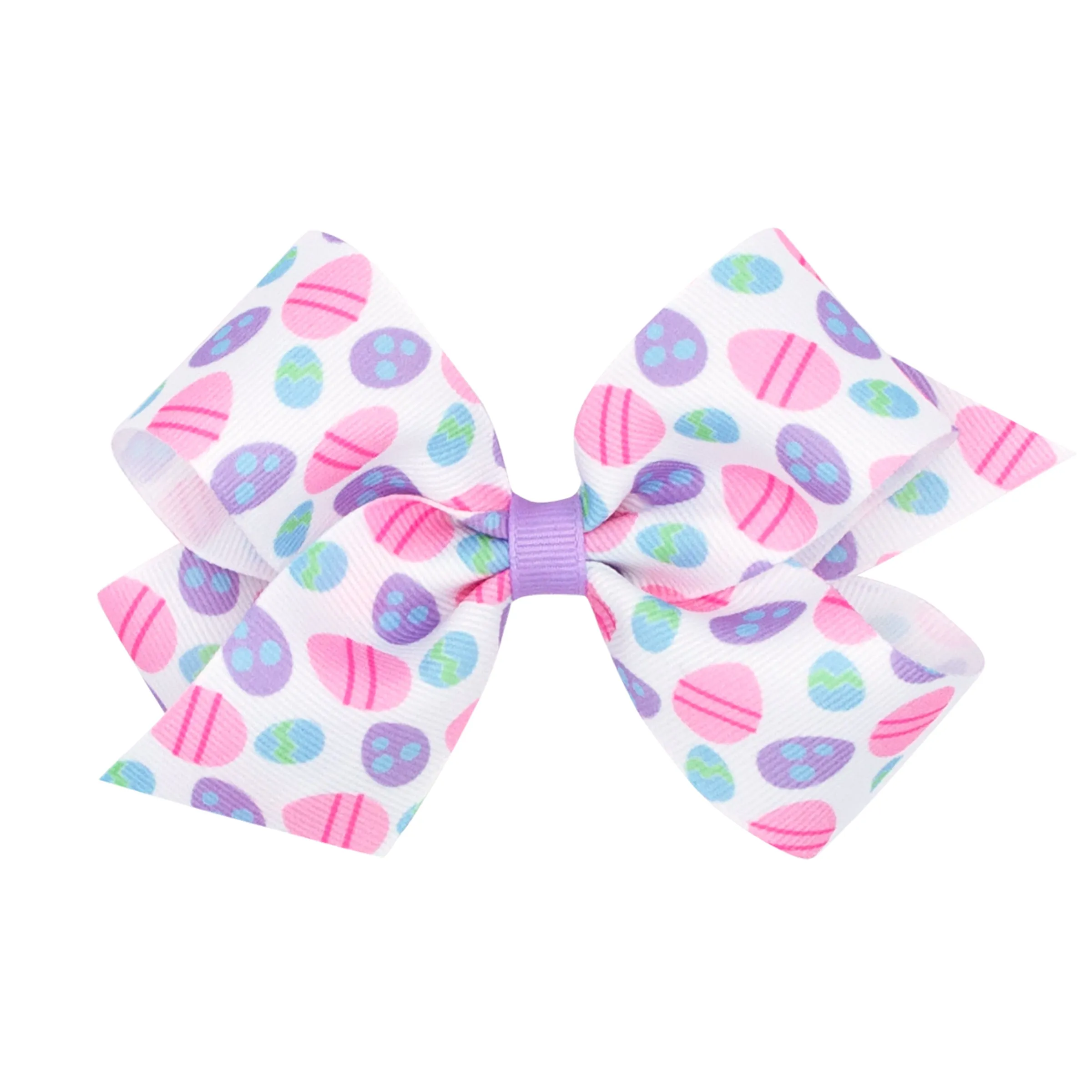 Easter Egg Print Hair Bow on Clippie