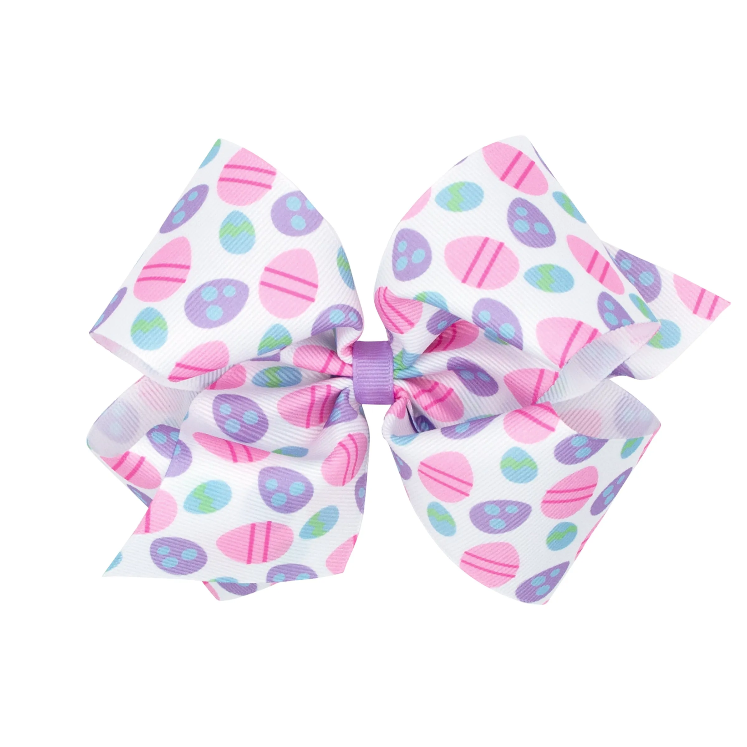 Easter Egg Print Hair Bow on Clippie