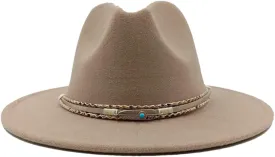 Fedoras Accessories Men's Gentlemen Women's Church Hat Wide Brimmed Jazz Hat Sombrero 17 L59-61cm, Large