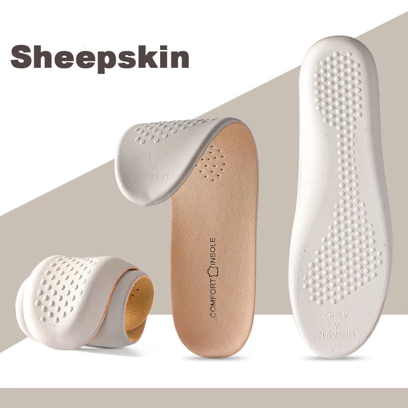Genuine Leather Breathable Comfort Shoe Insoles