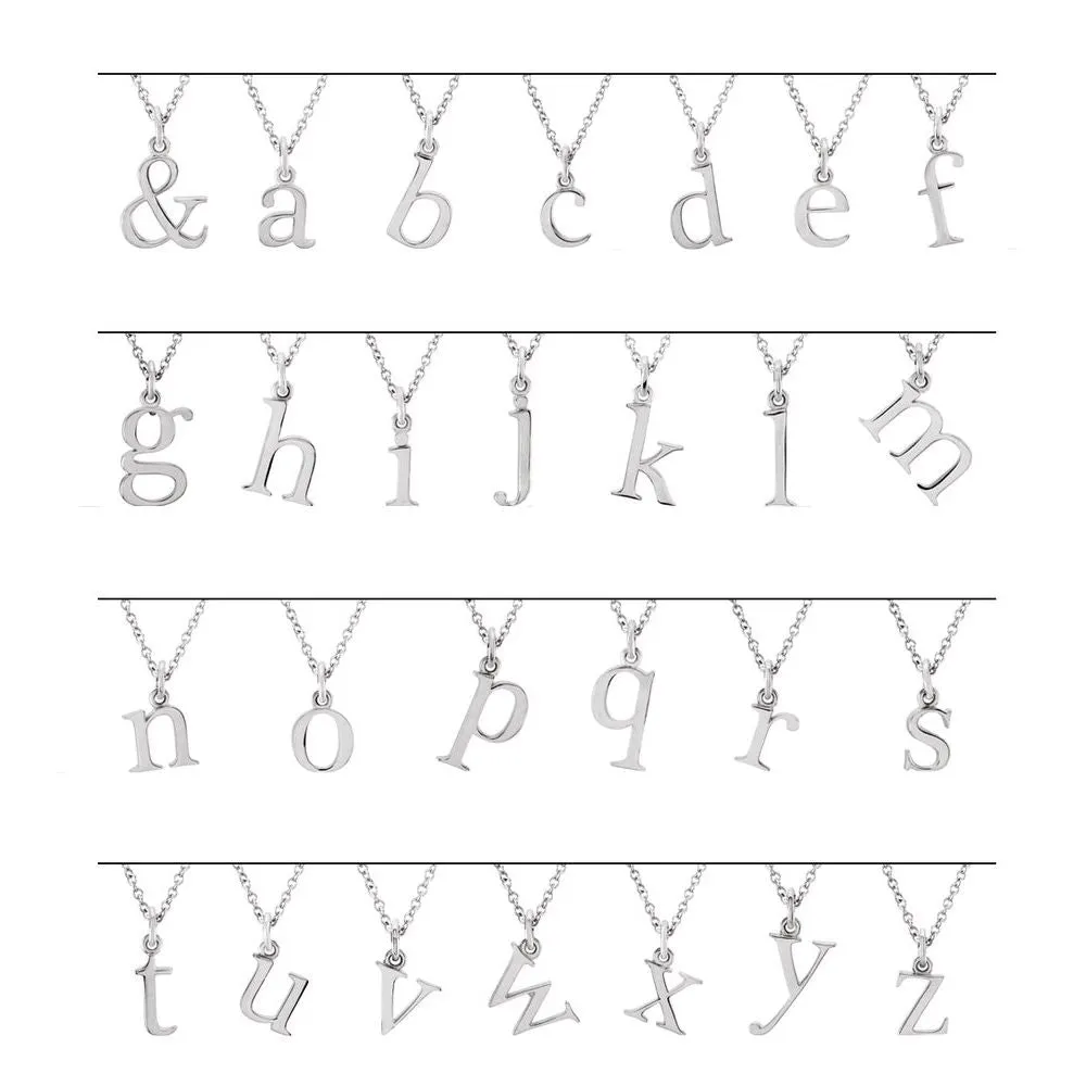Gold Elegant Lowercase 'j' Initial Choker Necklace