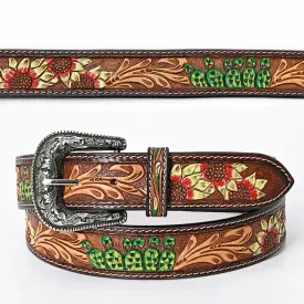 Grand Mesa Hand Tooled Leather Belt
