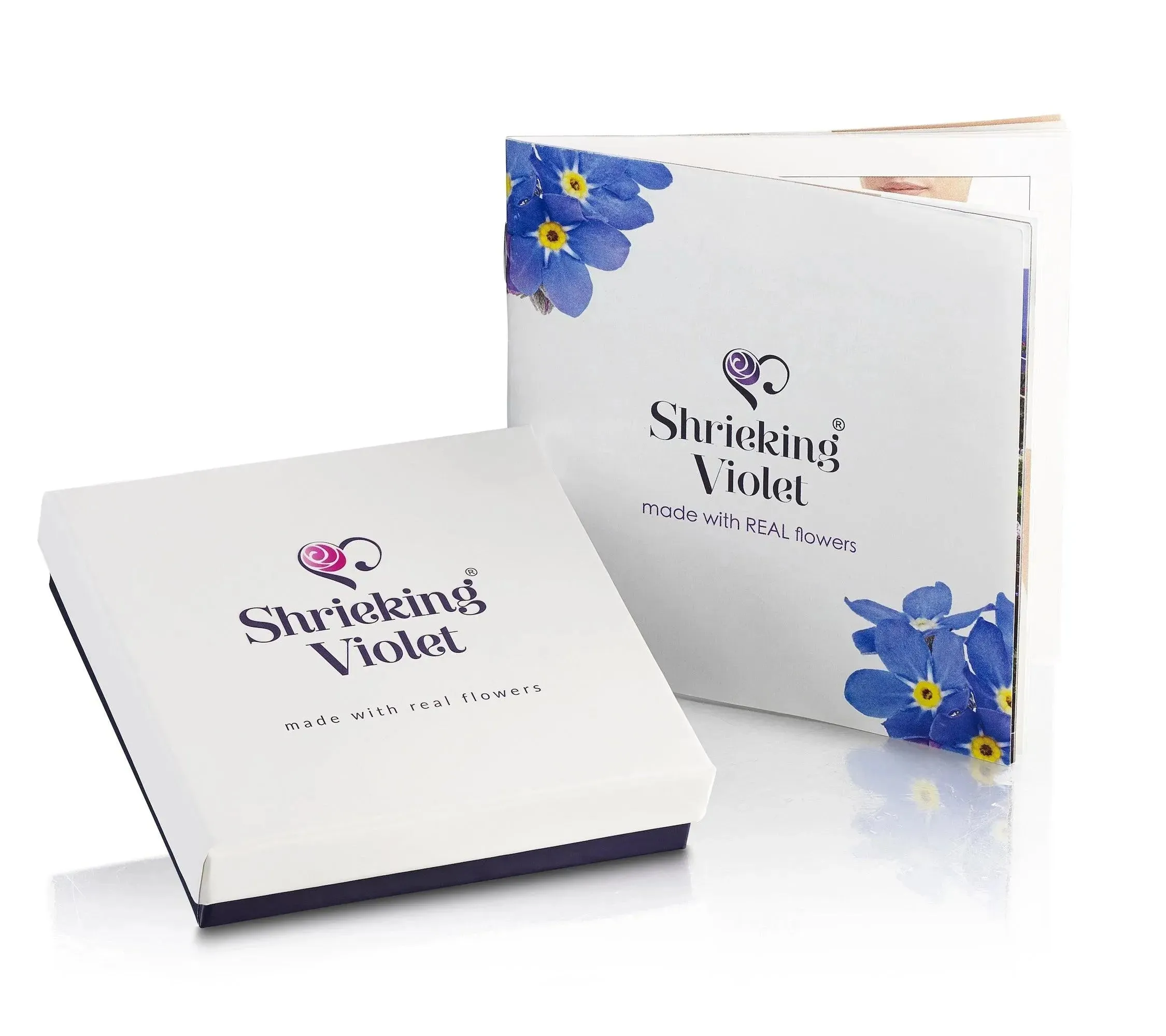 Handmade Mixed Flower Bar Brooch in Sterling Silver – Real Flowers by Shrieking Violet®