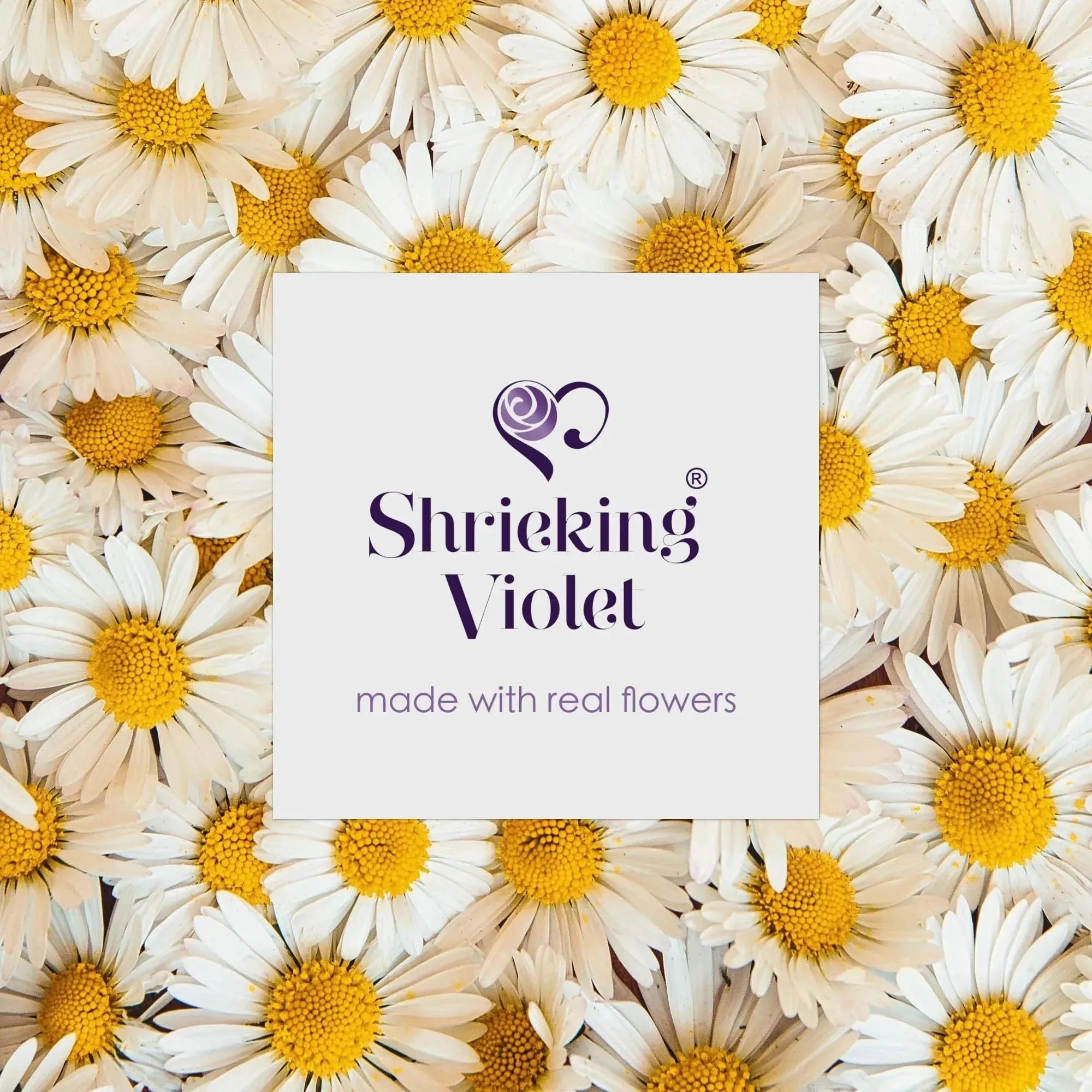 Handmade Mixed Flower Bar Brooch in Sterling Silver – Real Flowers by Shrieking Violet®