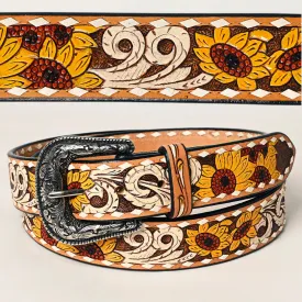 Hayfield Hand Tooled Leather Belt