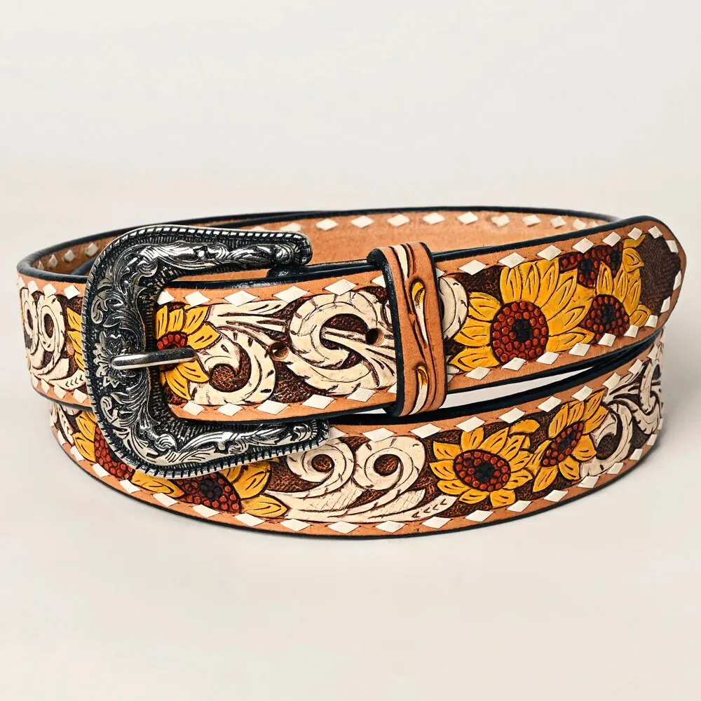 Hayfield Hand Tooled Leather Belt
