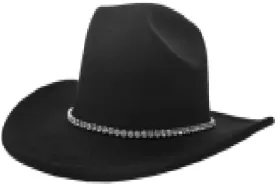 INOGIH Western Outback Cowboy Hats - Fashionable Cowgirl Hats Felt Fedora Hat for Party Music Festival