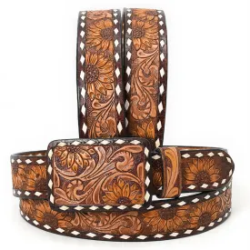 Kayenta Hand Tooled Leather Belt