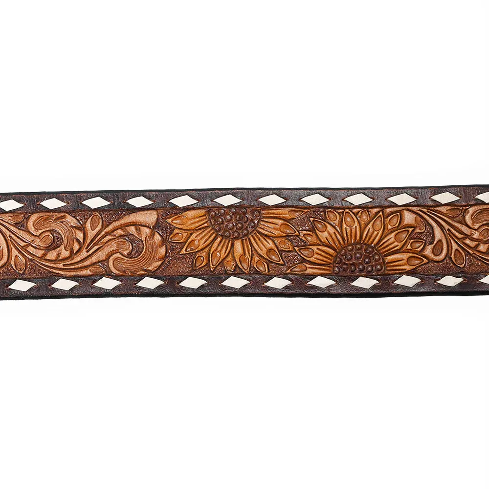 Kayenta Hand Tooled Leather Belt