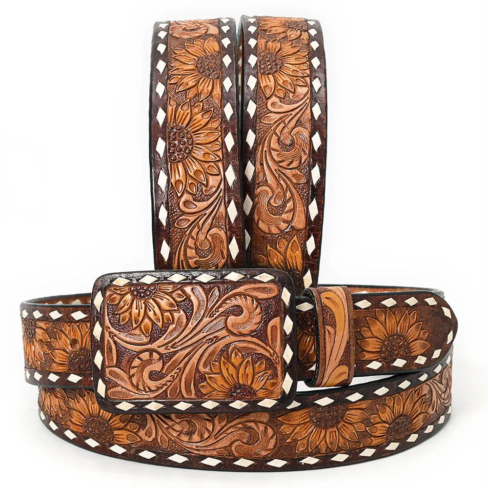 Kayenta Hand Tooled Leather Belt