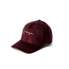 La Rosa - SUEDE LOGO Cap Burgundy