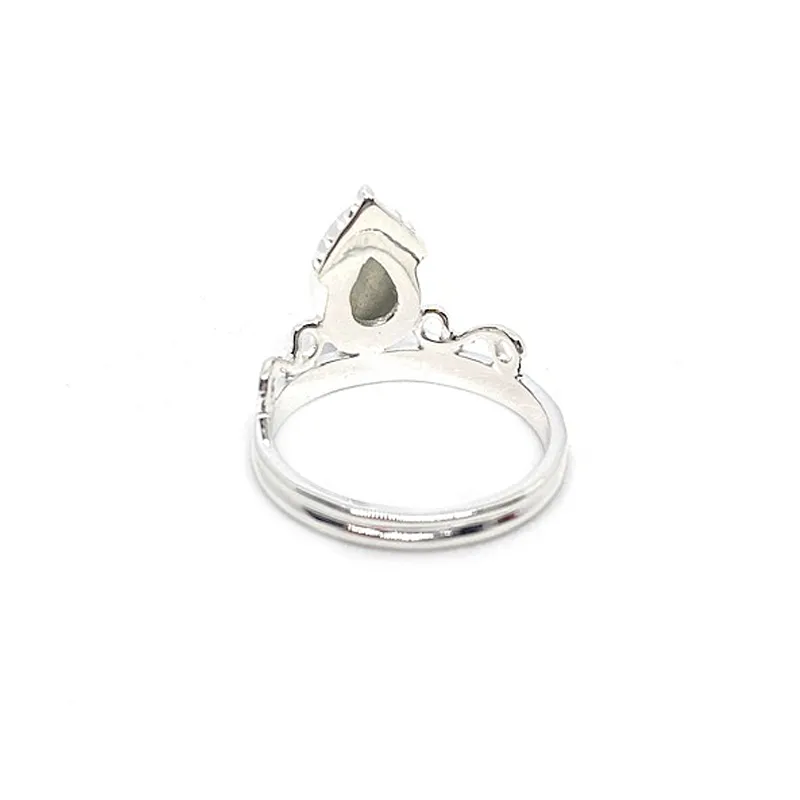 Labradorite Gemstone Crown Ring
