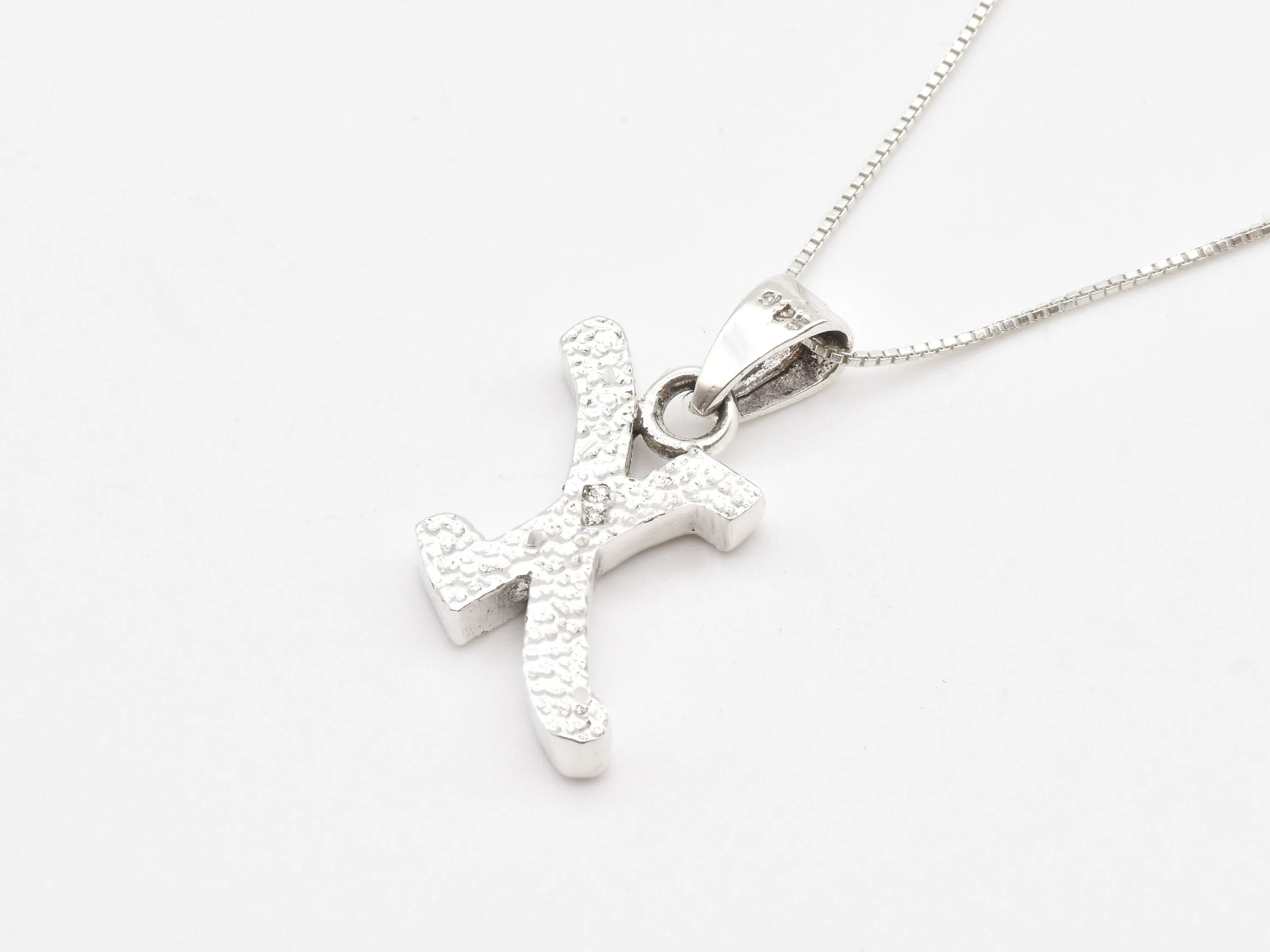 Letter X Pendant - Alphabet Letter Necklace - Capital X Necklace