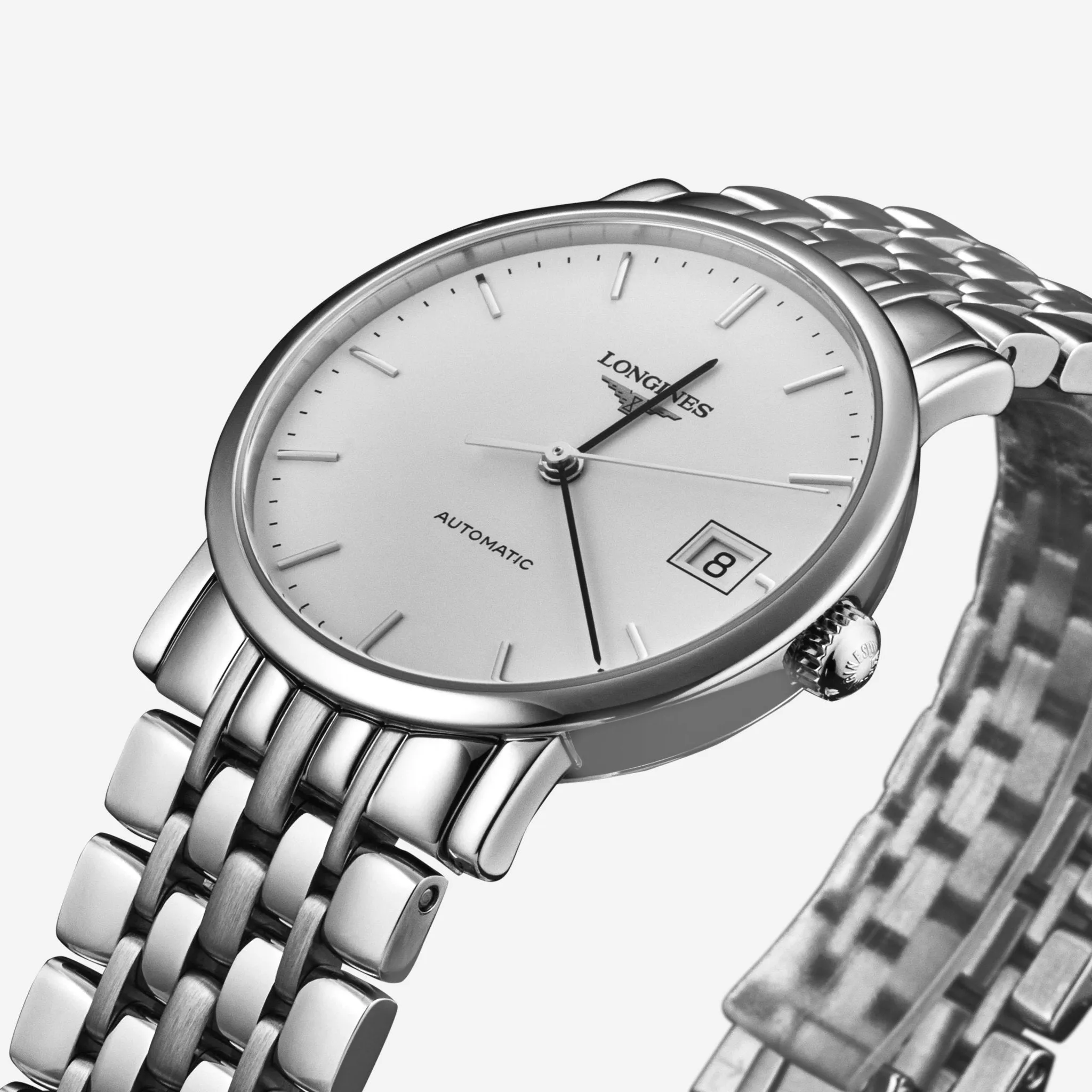 Longines Elegant Stainless Steel Automatic Ladies Watch L48094126