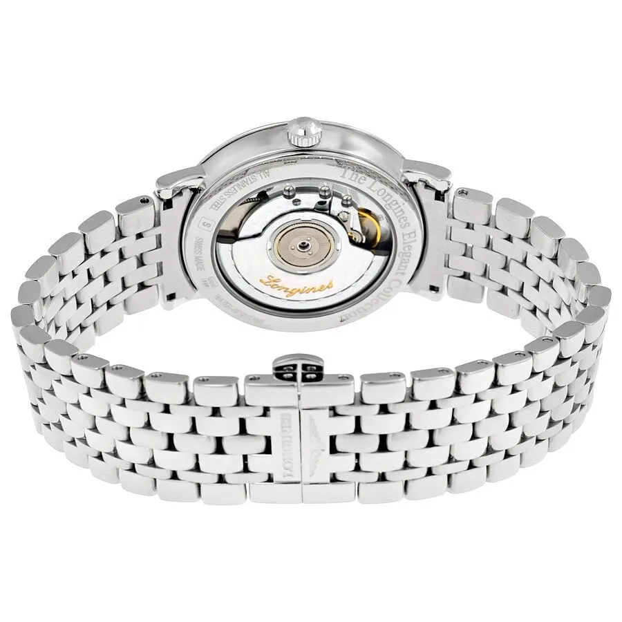 Longines Elegant White Dial Stainless Steel Automatic 37 mm Watch L481041236