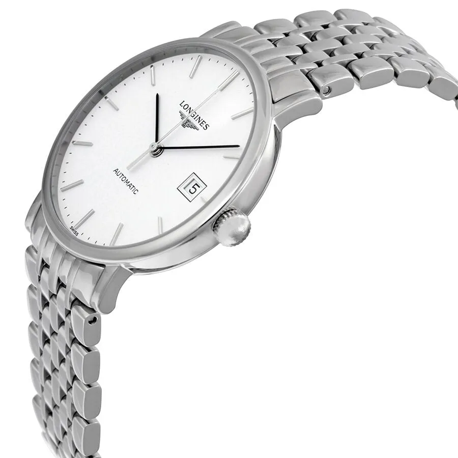 Longines Elegant White Dial Stainless Steel Automatic 37 mm Watch L481041236