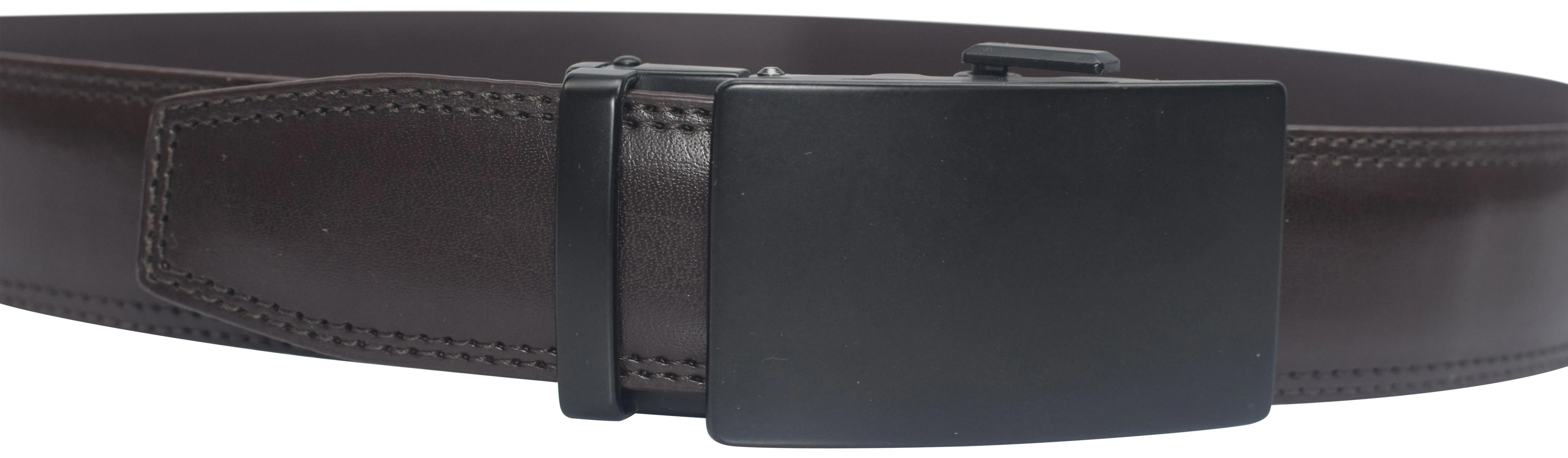 Mens Ratchet Belt Genuine Leather Belts For Men Adjustable Automatic Buckle