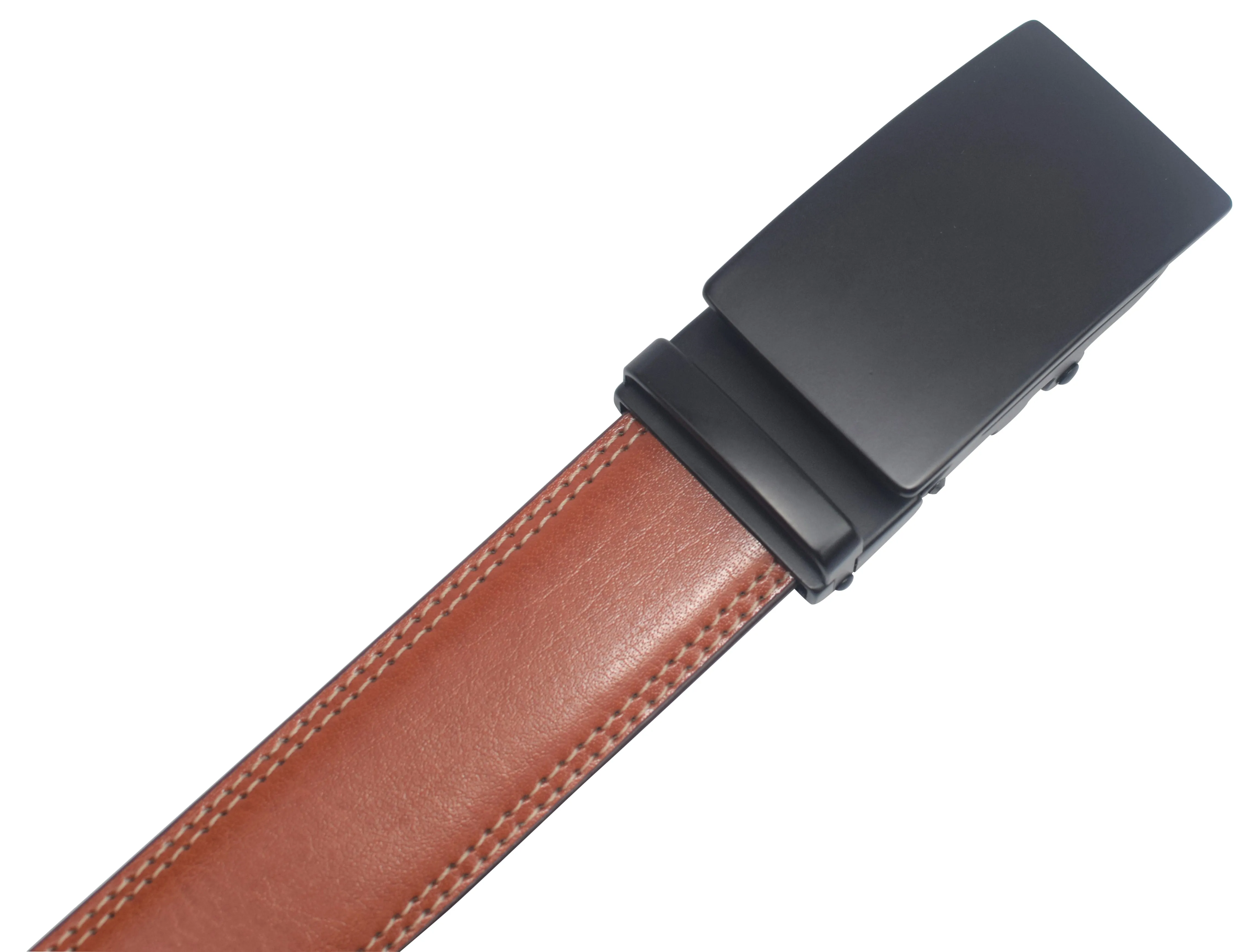 Mens Ratchet Belt Genuine Leather Belts For Men Adjustable Automatic Buckle
