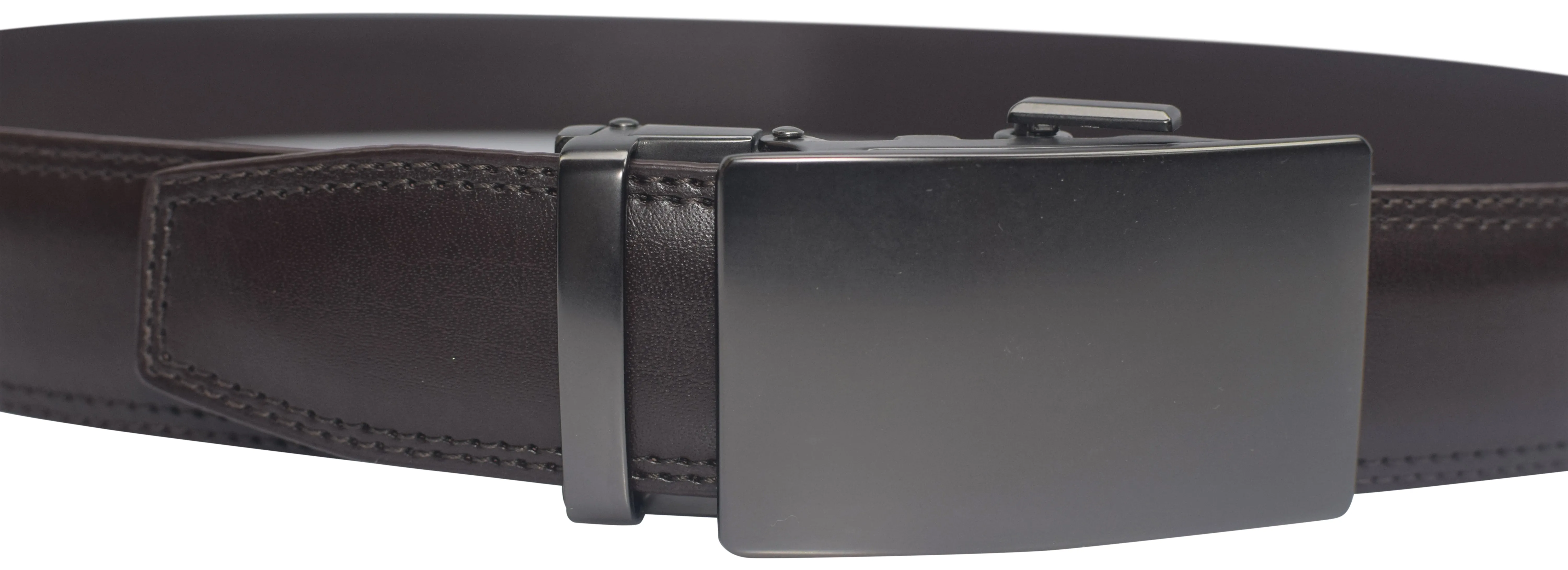 Mens Ratchet Belt Genuine Leather Belts For Men Adjustable Automatic Buckle