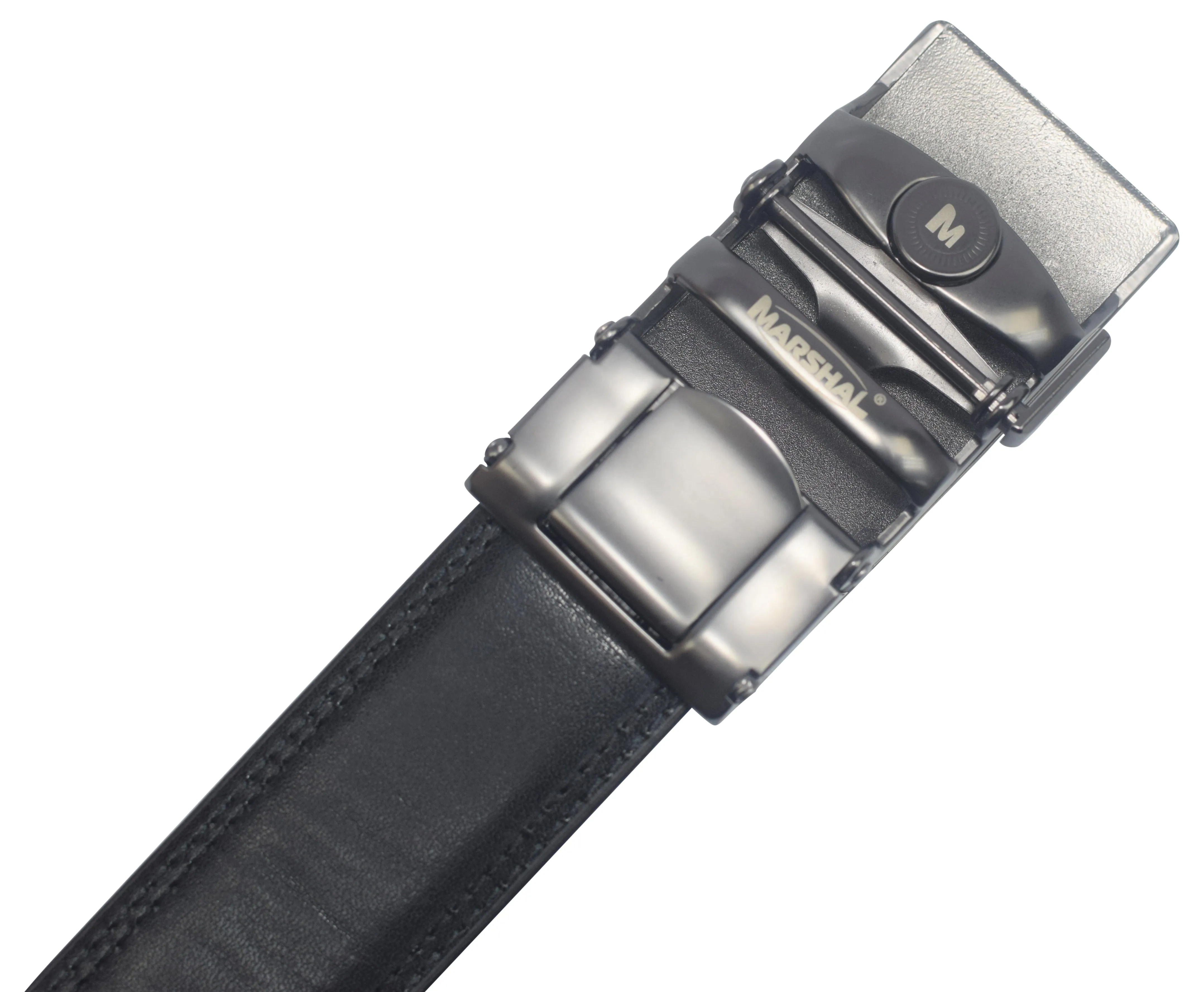 Mens Ratchet Belt Genuine Leather Belts For Men Adjustable Automatic Buckle