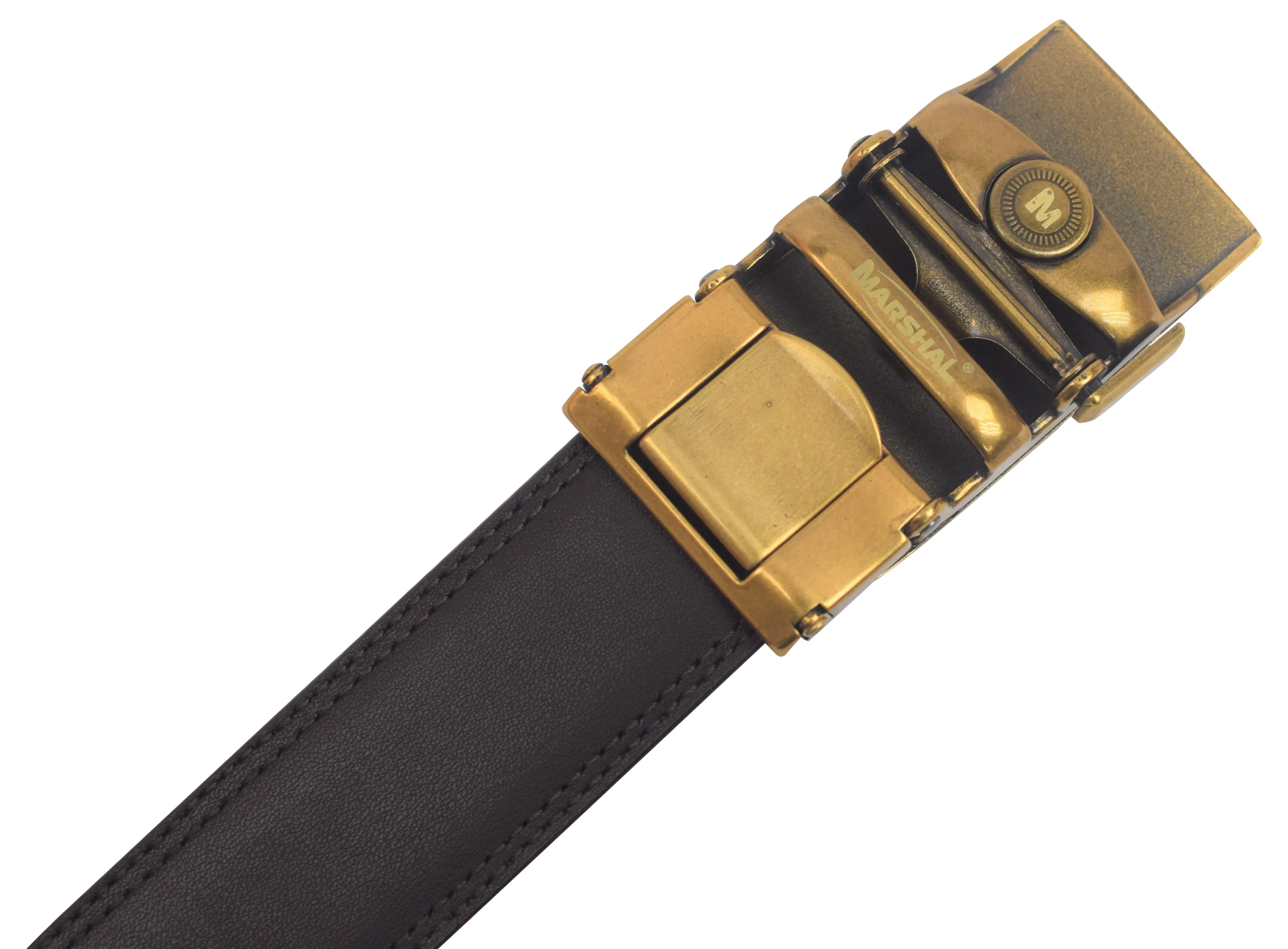 Mens Ratchet Belt Genuine Leather Belts For Men Adjustable Automatic Buckle