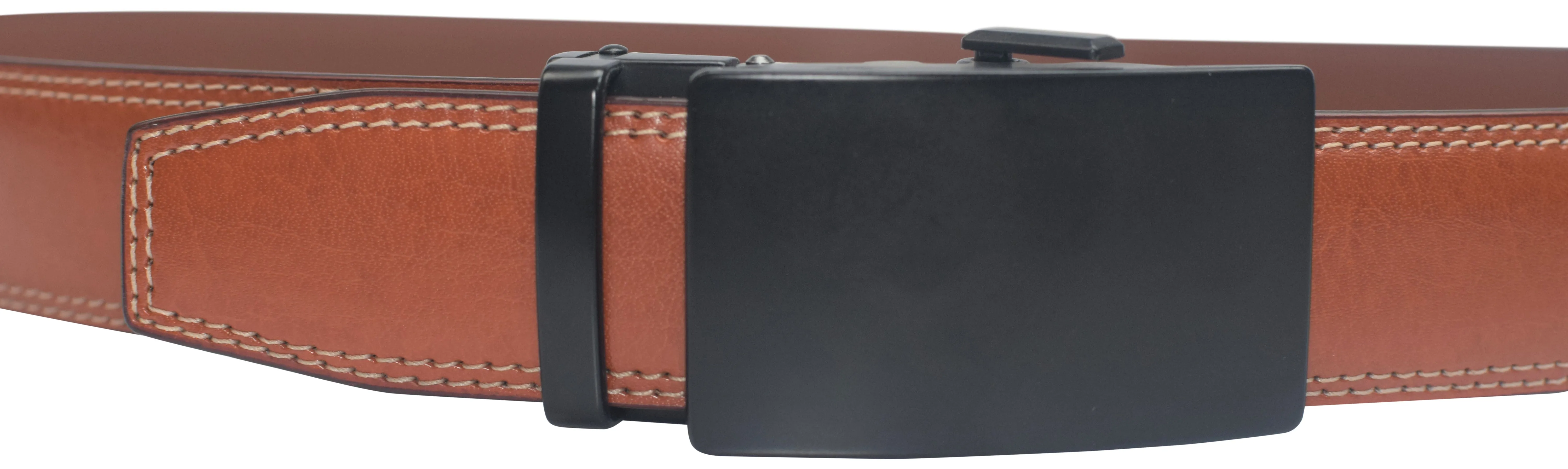 Mens Ratchet Belt Genuine Leather Belts For Men Adjustable Automatic Buckle