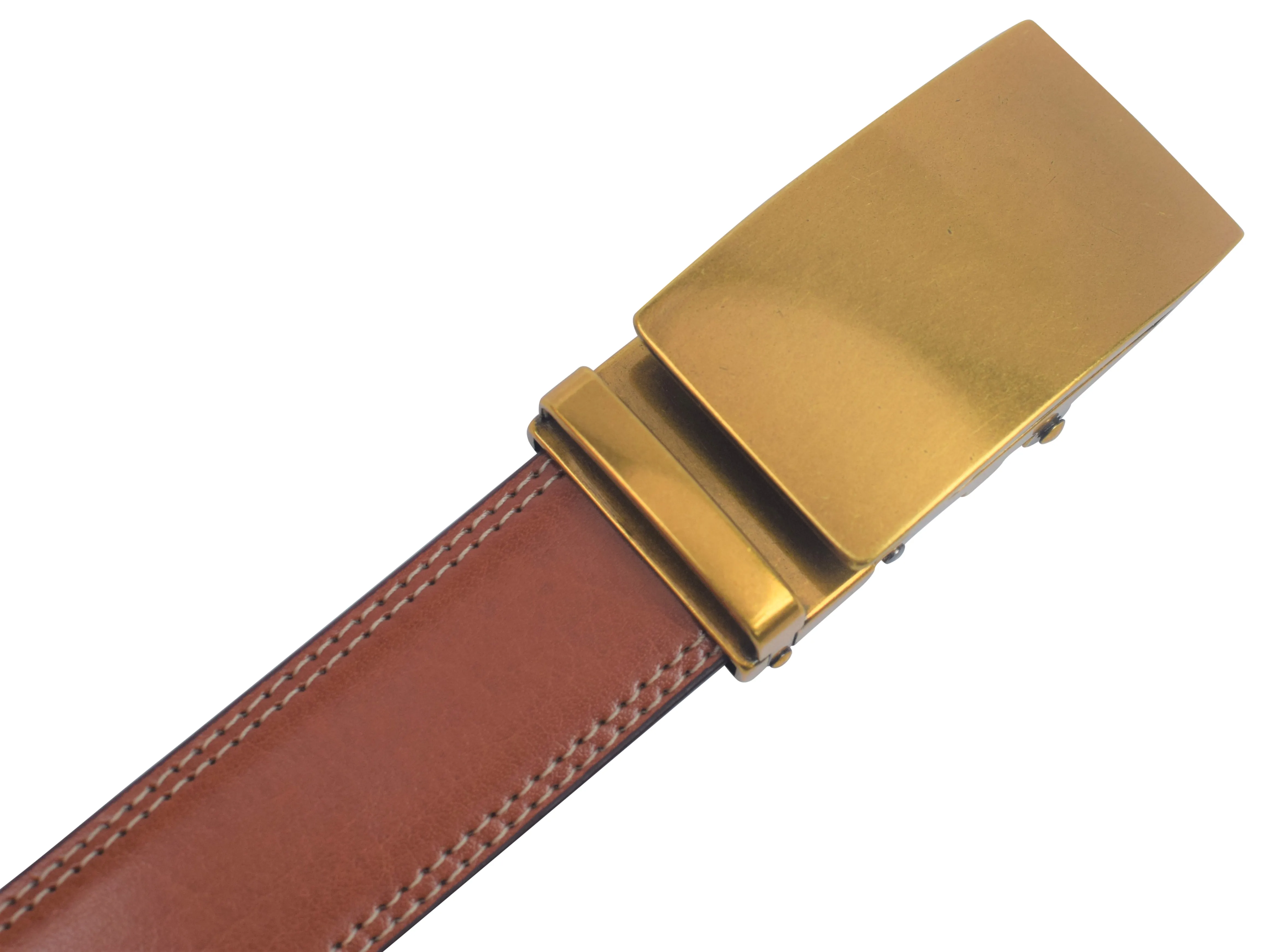 Mens Ratchet Belt Genuine Leather Belts For Men Adjustable Automatic Buckle