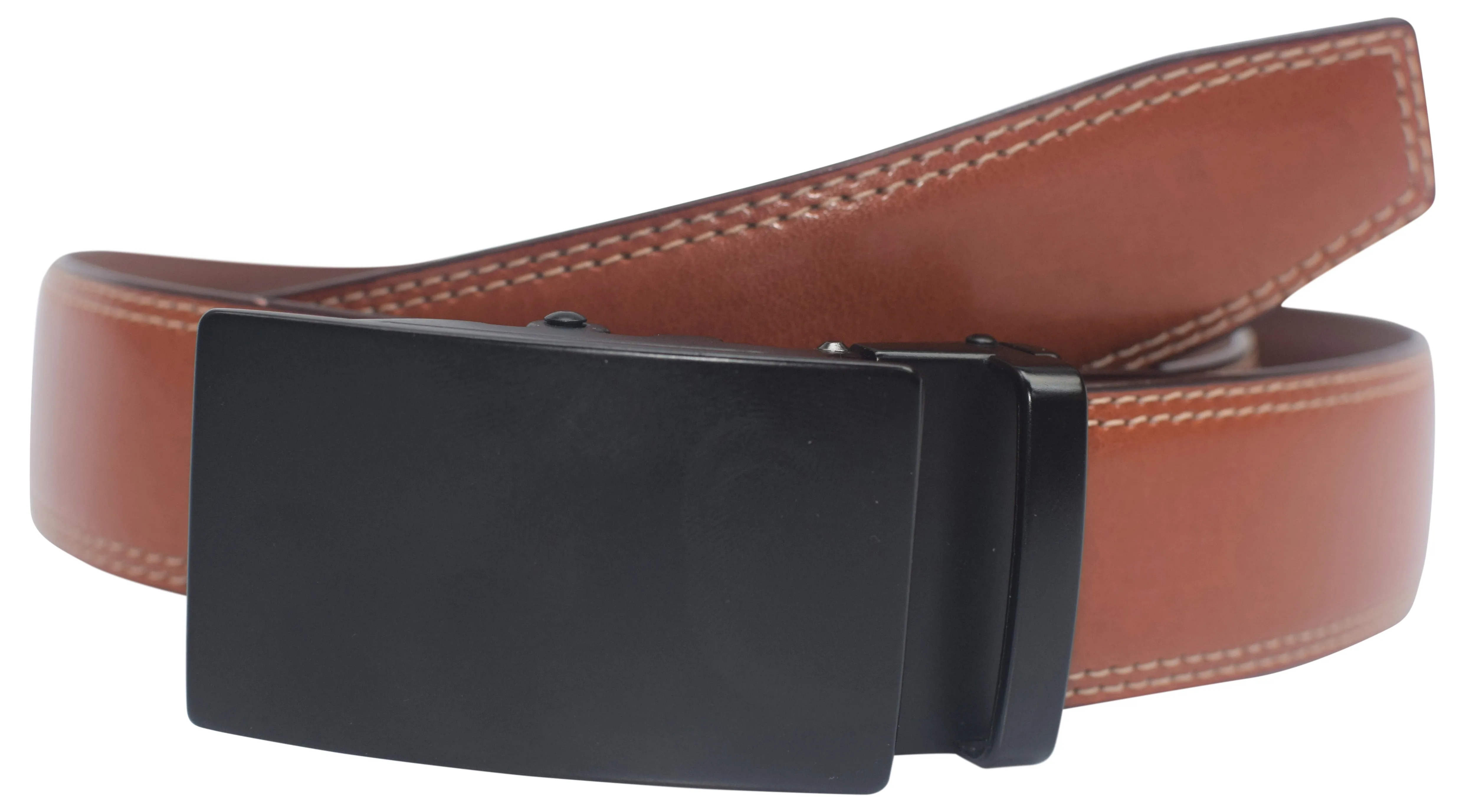 Mens Ratchet Belt Genuine Leather Belts For Men Adjustable Automatic Buckle