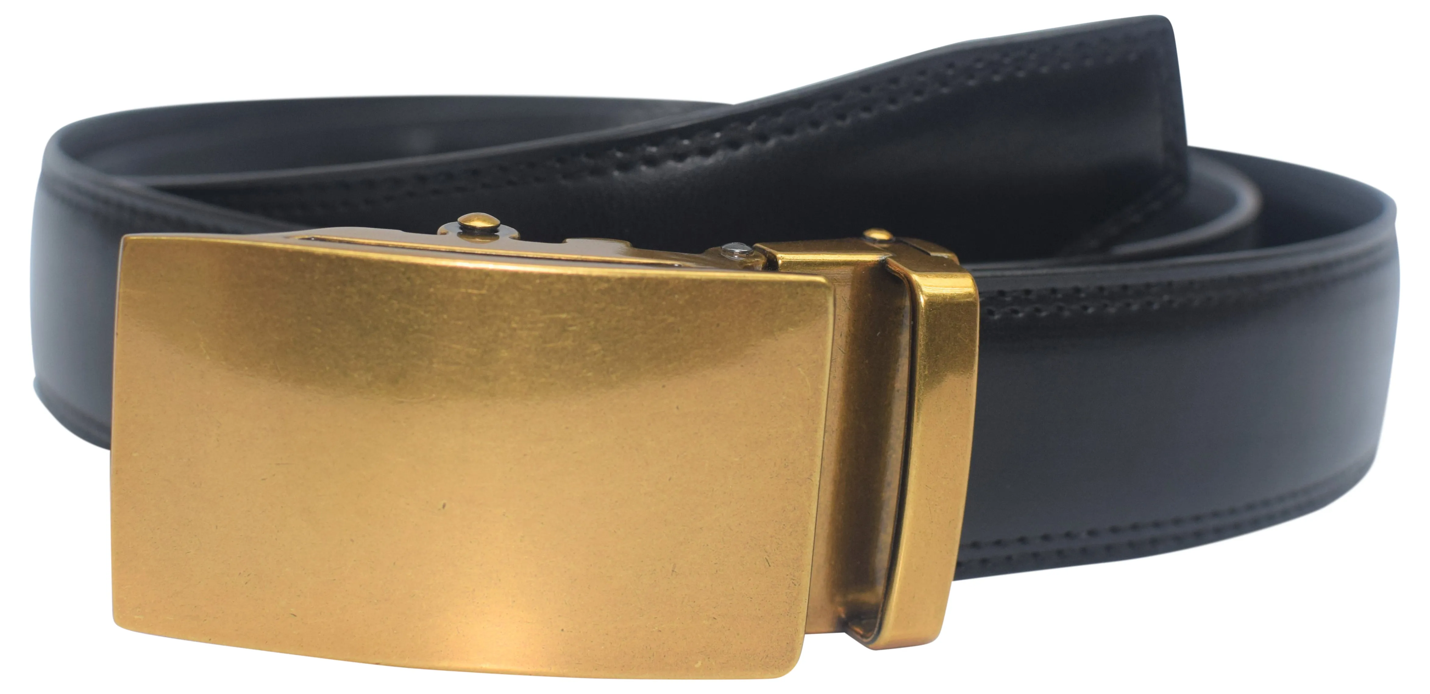 Mens Ratchet Belt Genuine Leather Belts For Men Adjustable Automatic Buckle