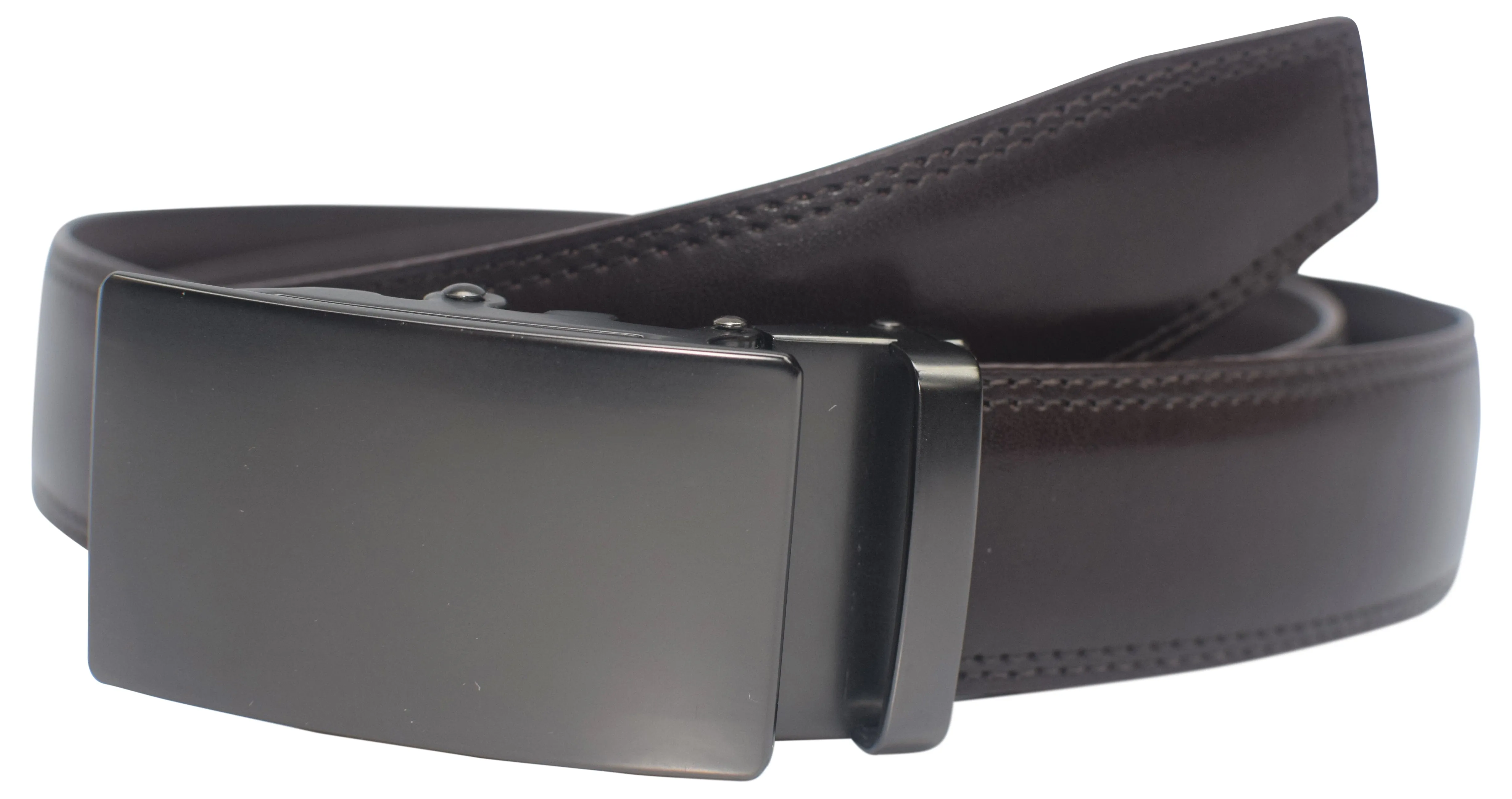 Mens Ratchet Belt Genuine Leather Belts For Men Adjustable Automatic Buckle