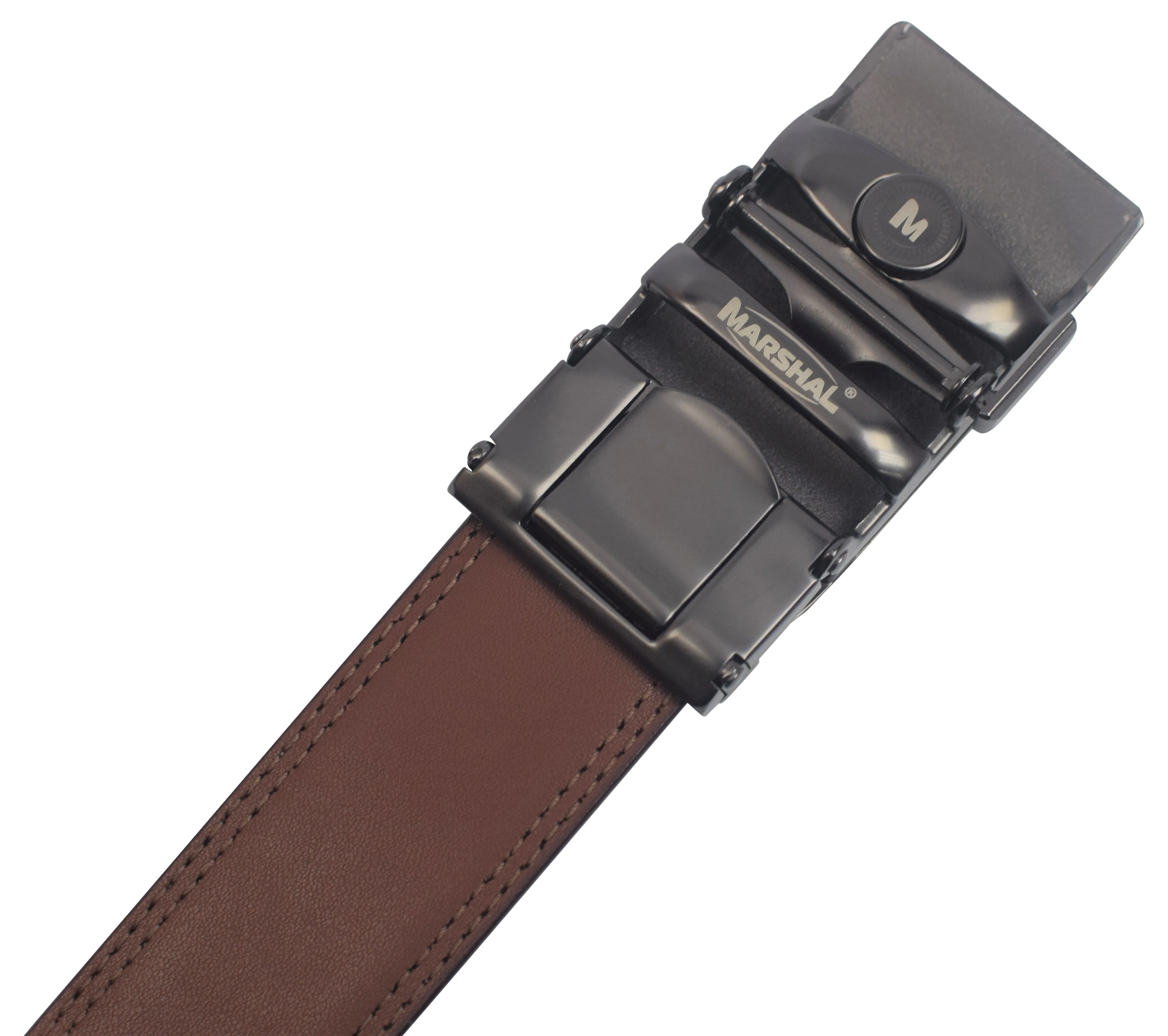 Mens Ratchet Belt Genuine Leather Belts For Men Adjustable Automatic Buckle