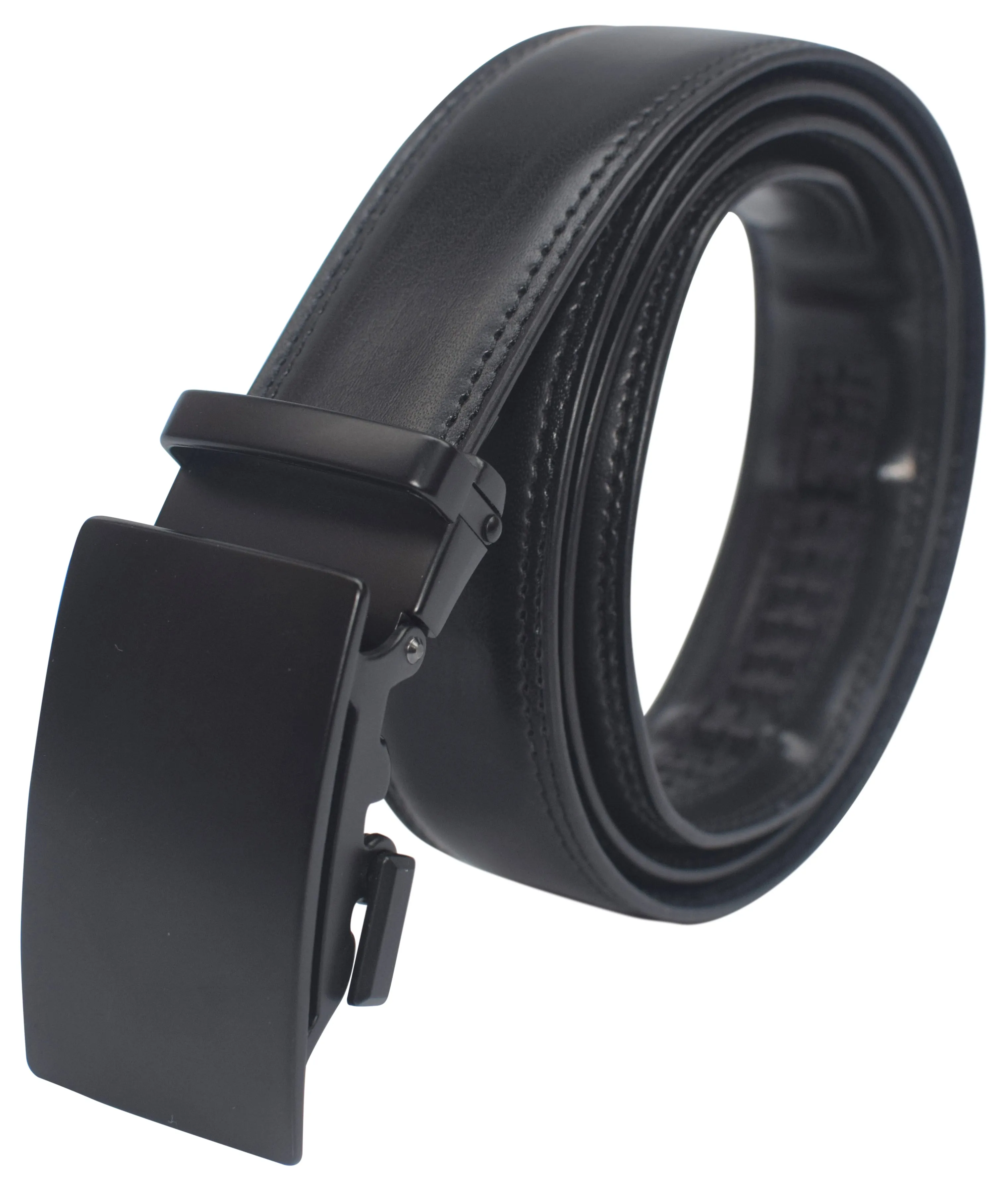 Mens Ratchet Belt Genuine Leather Belts For Men Adjustable Automatic Buckle