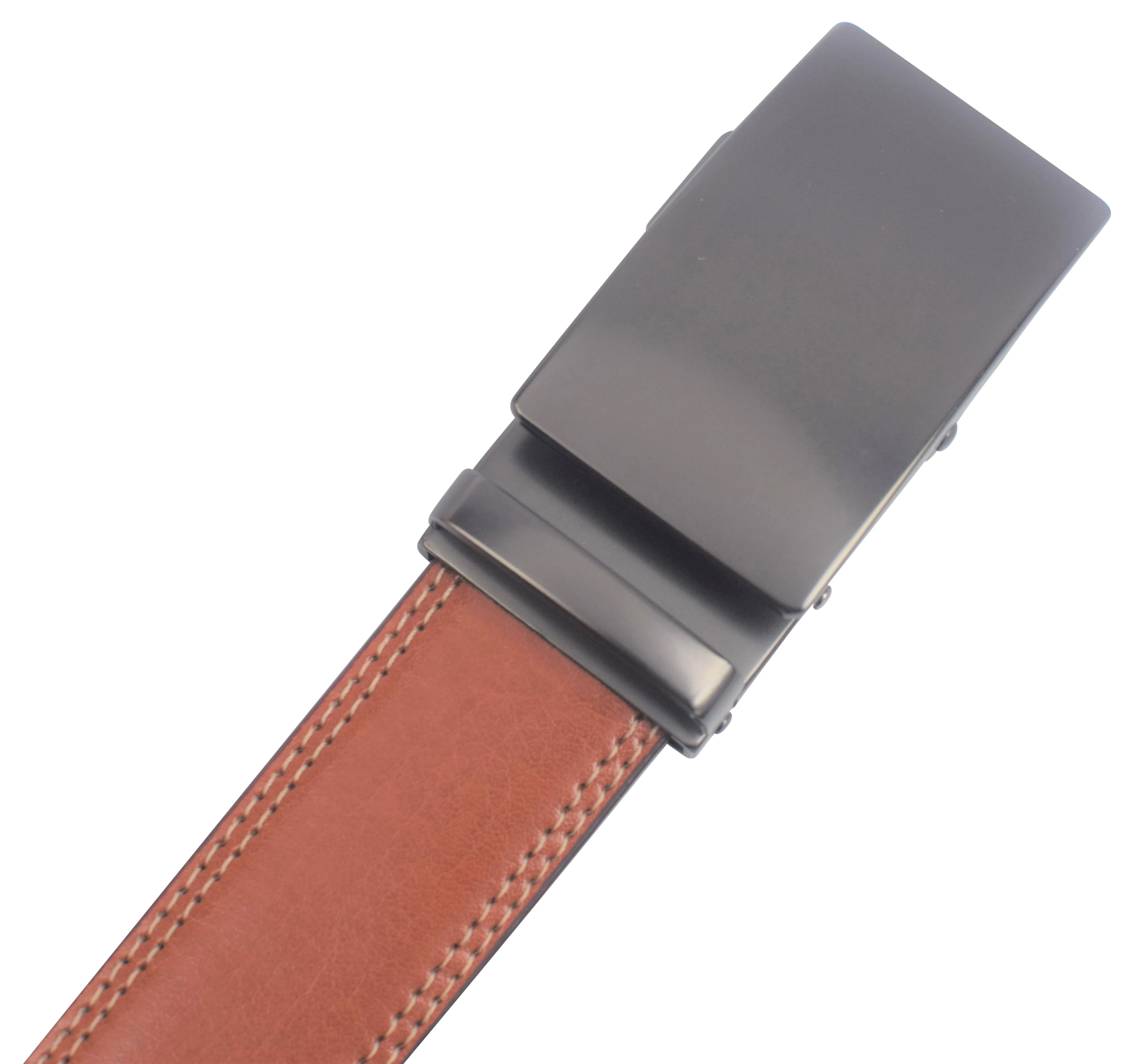 Mens Ratchet Belt Genuine Leather Belts For Men Adjustable Automatic Buckle