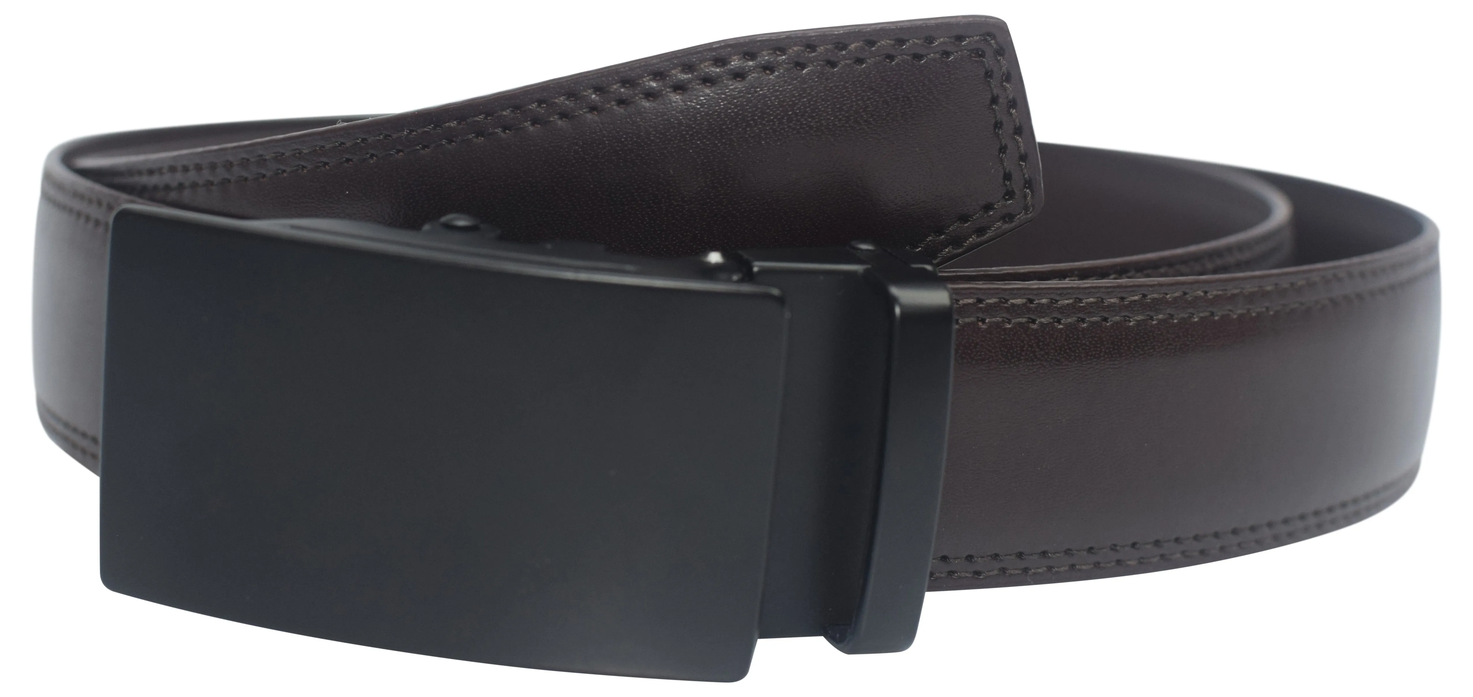 Mens Ratchet Belt Genuine Leather Belts For Men Adjustable Automatic Buckle