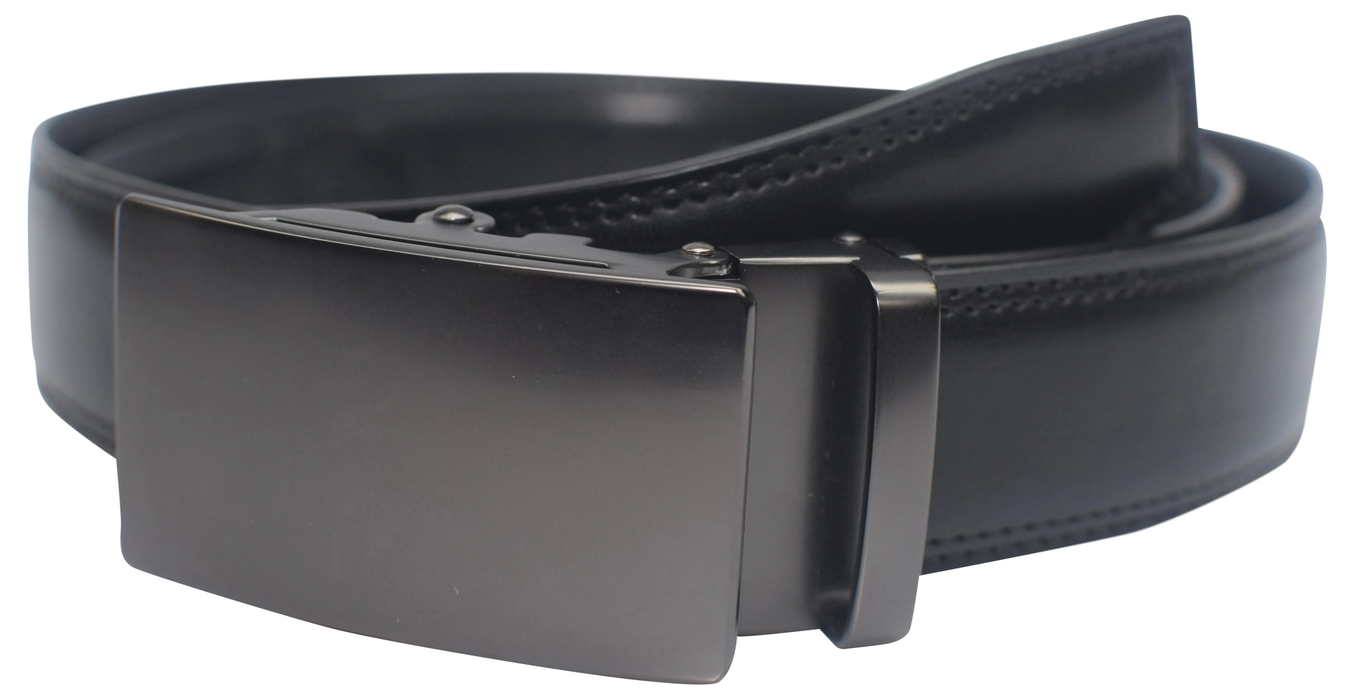 Mens Ratchet Belt Genuine Leather Belts For Men Adjustable Automatic Buckle