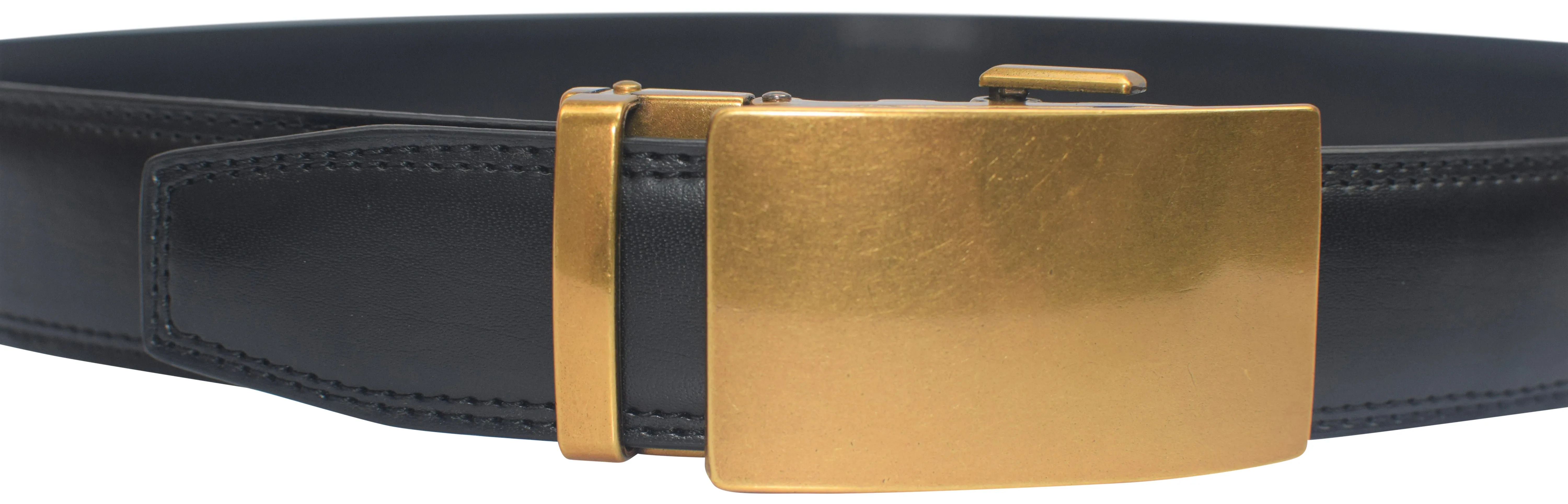 Mens Ratchet Belt Genuine Leather Belts For Men Adjustable Automatic Buckle