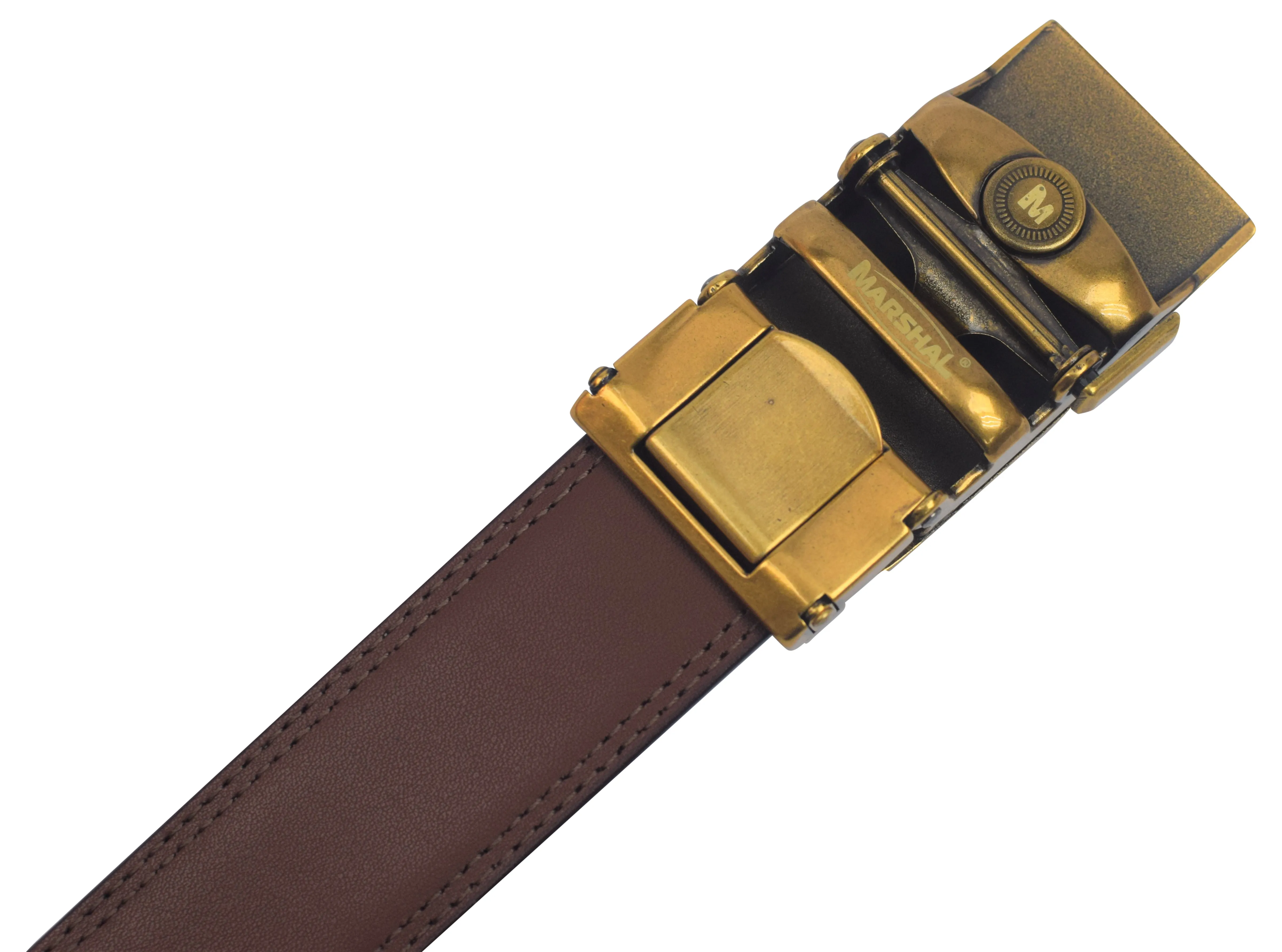 Mens Ratchet Belt Genuine Leather Belts For Men Adjustable Automatic Buckle