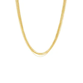 multi strand chain necklace